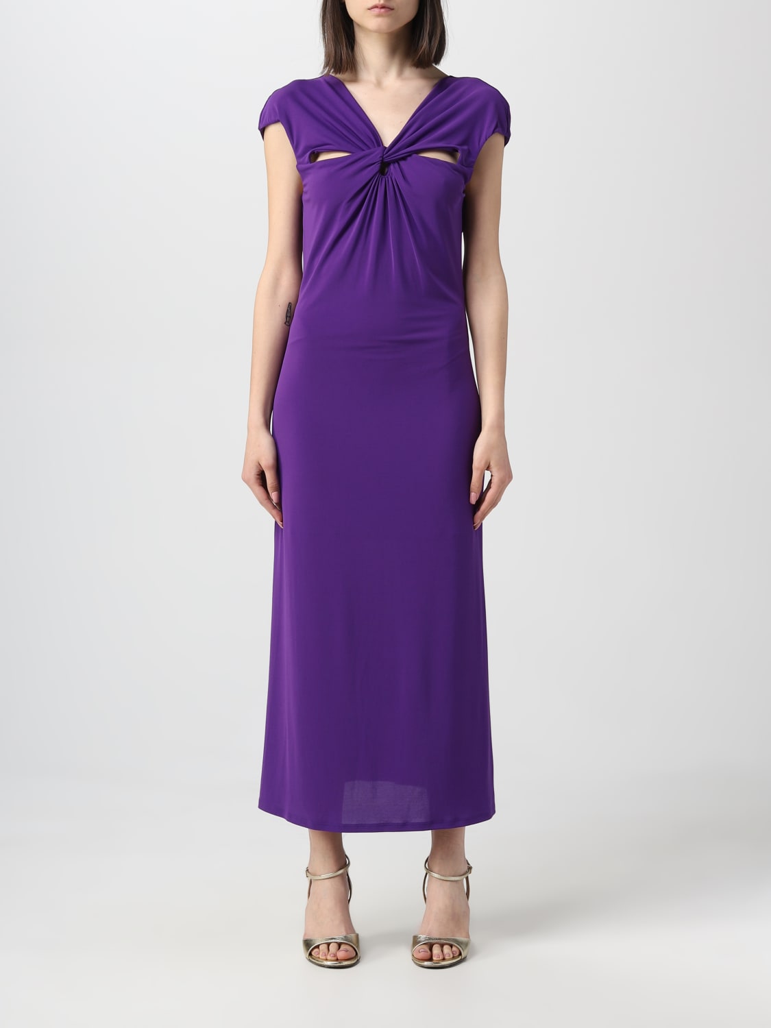 PATRIZIA PEPE DRESS: Dress woman Patrizia Pepe, Violet - Img 1