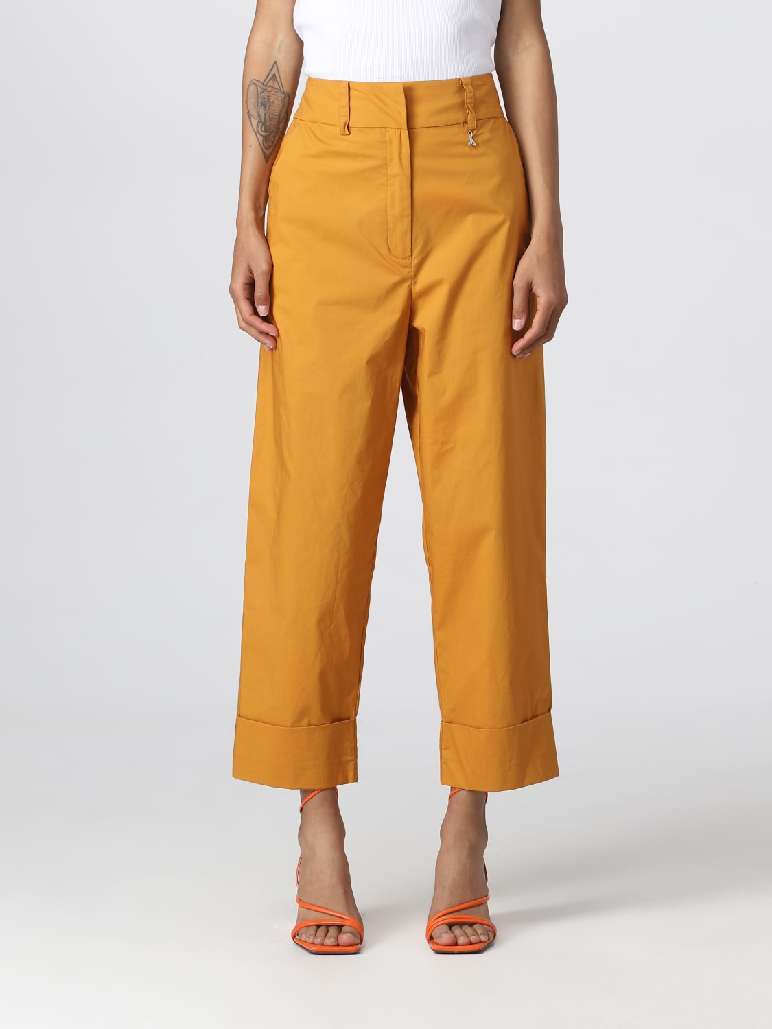 PATRIZIA PEPE PANTS: Pants woman Patrizia Pepe, Camel - Img 1