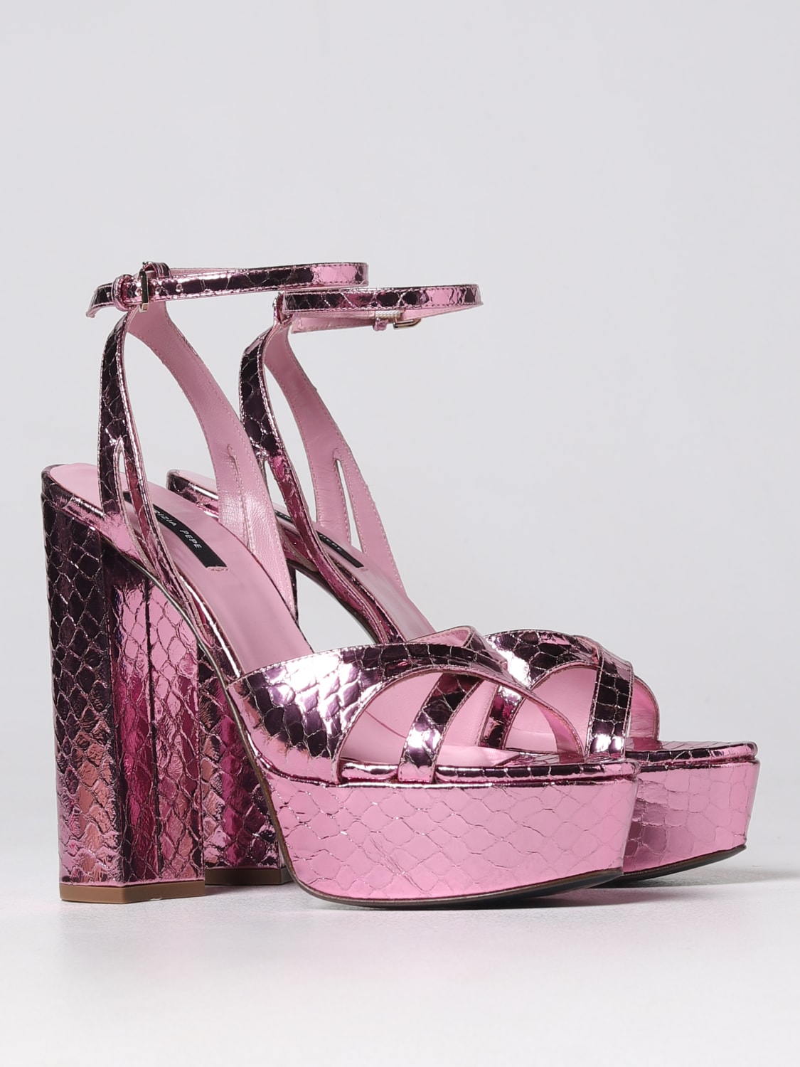 PATRIZIA PEPE HEELED SANDALS: Shoes woman Patrizia Pepe, Pink - Img 2