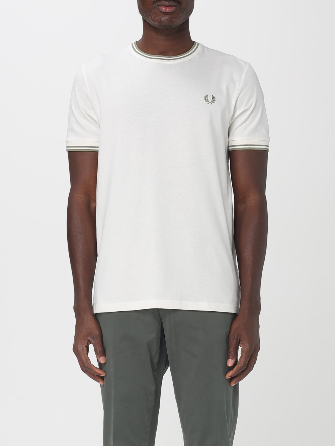 FRED PERRY: T-shirt men - Lime | Fred Perry t-shirt M1588