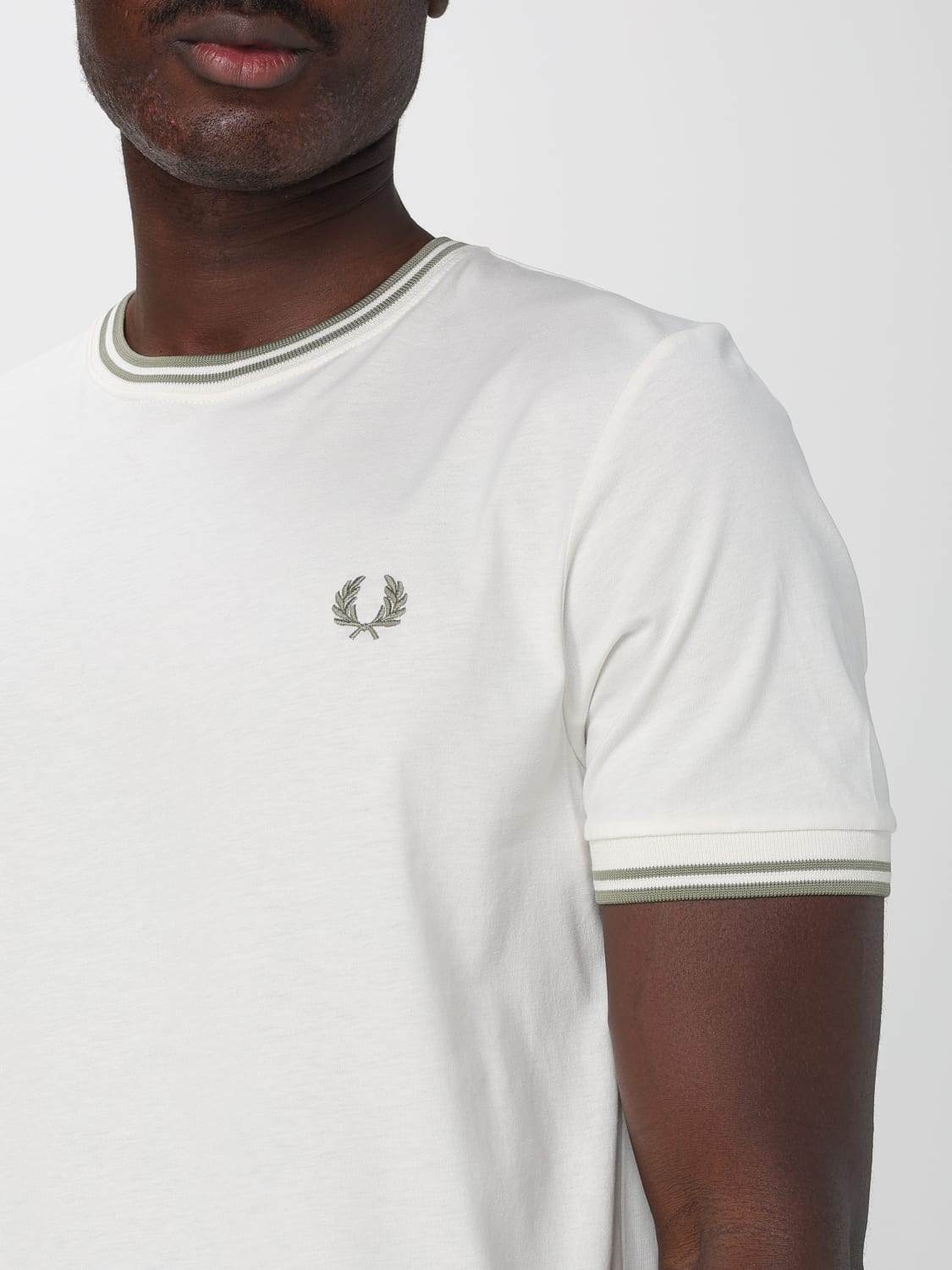 FRED PERRY ФУТБОЛКА: Футболка Мужское Fred Perry, Лайм - Img 3