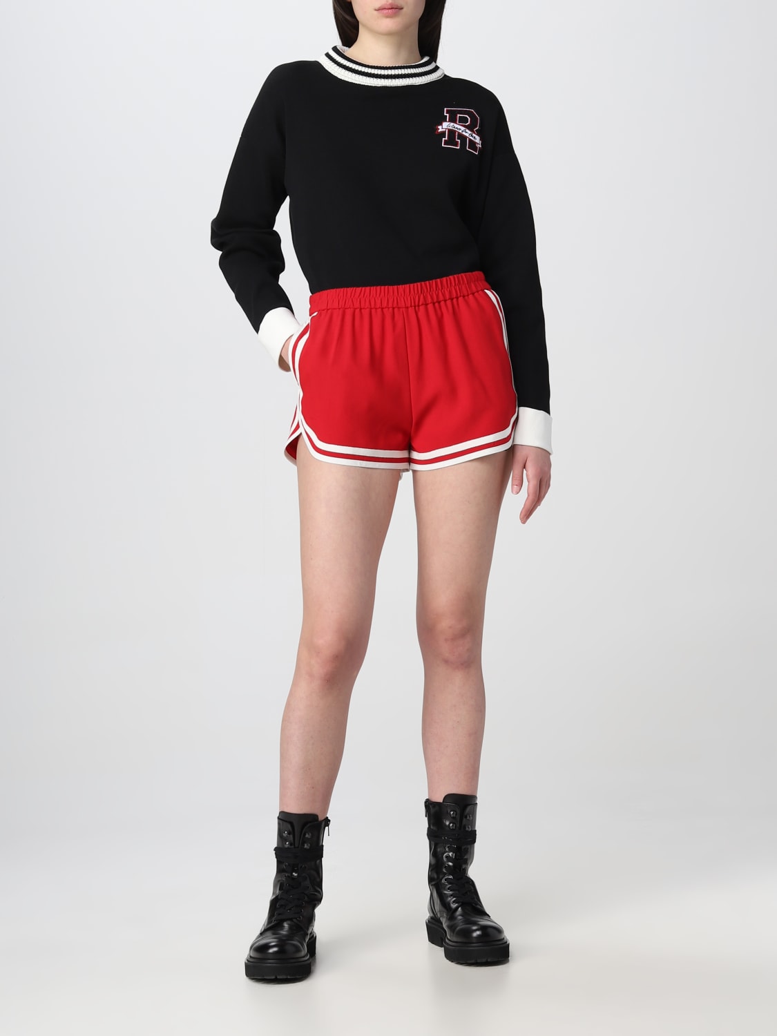 Red valentino shorts on sale