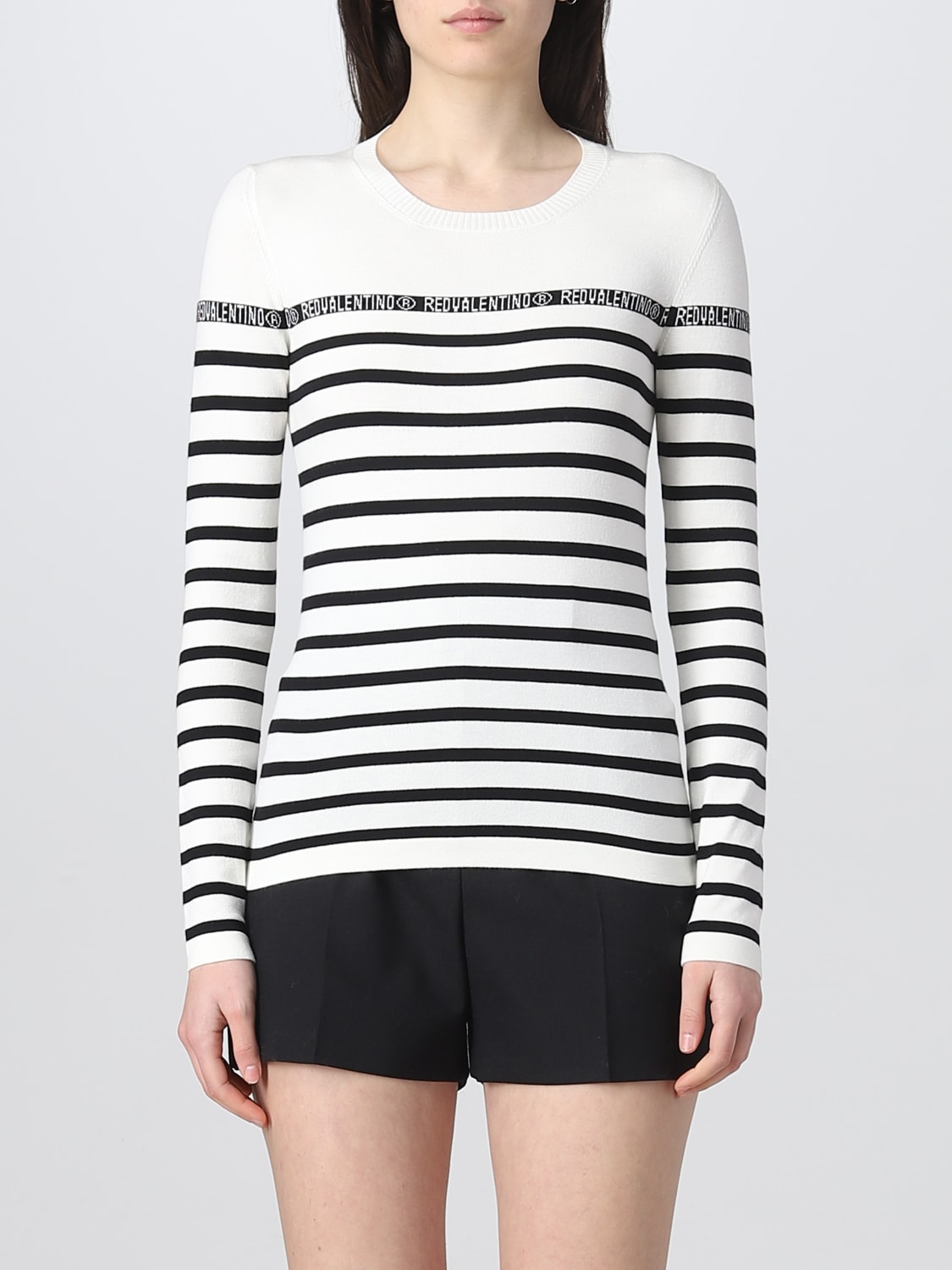 RED VALENTINO SWEATER: Sweater woman Red Valentino, Yellow Cream - Img 1