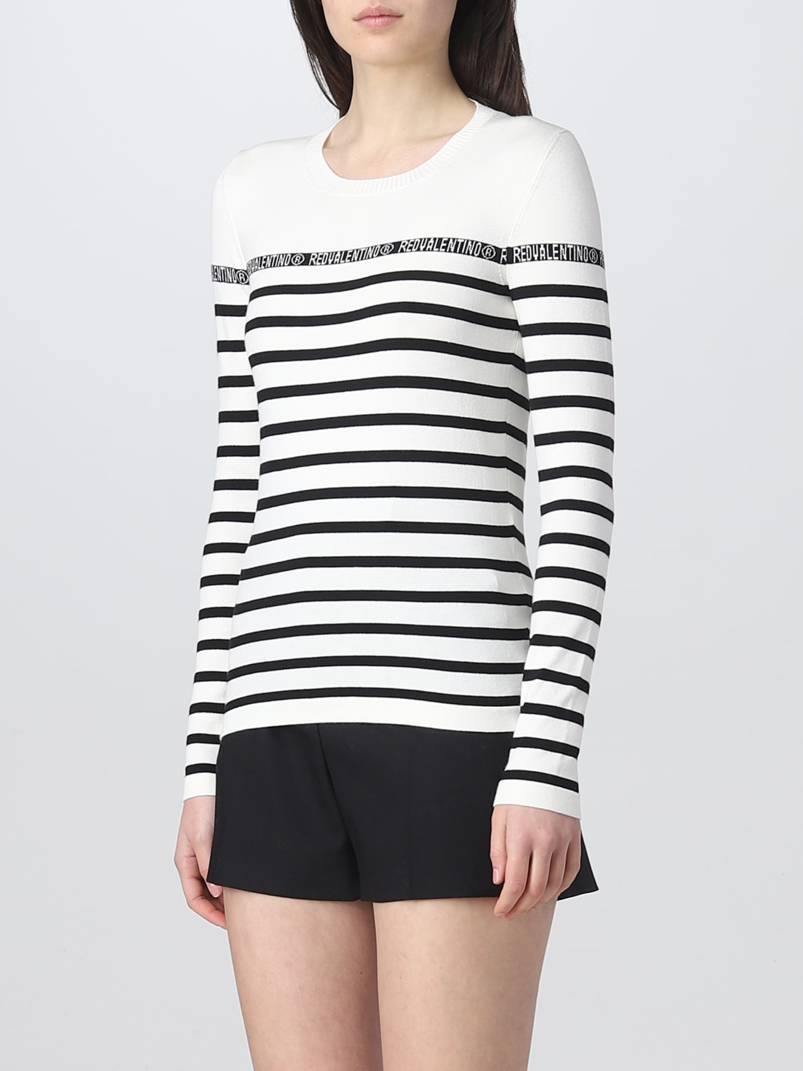 RED VALENTINO SWEATER: Sweater woman Red Valentino, Yellow Cream - Img 4