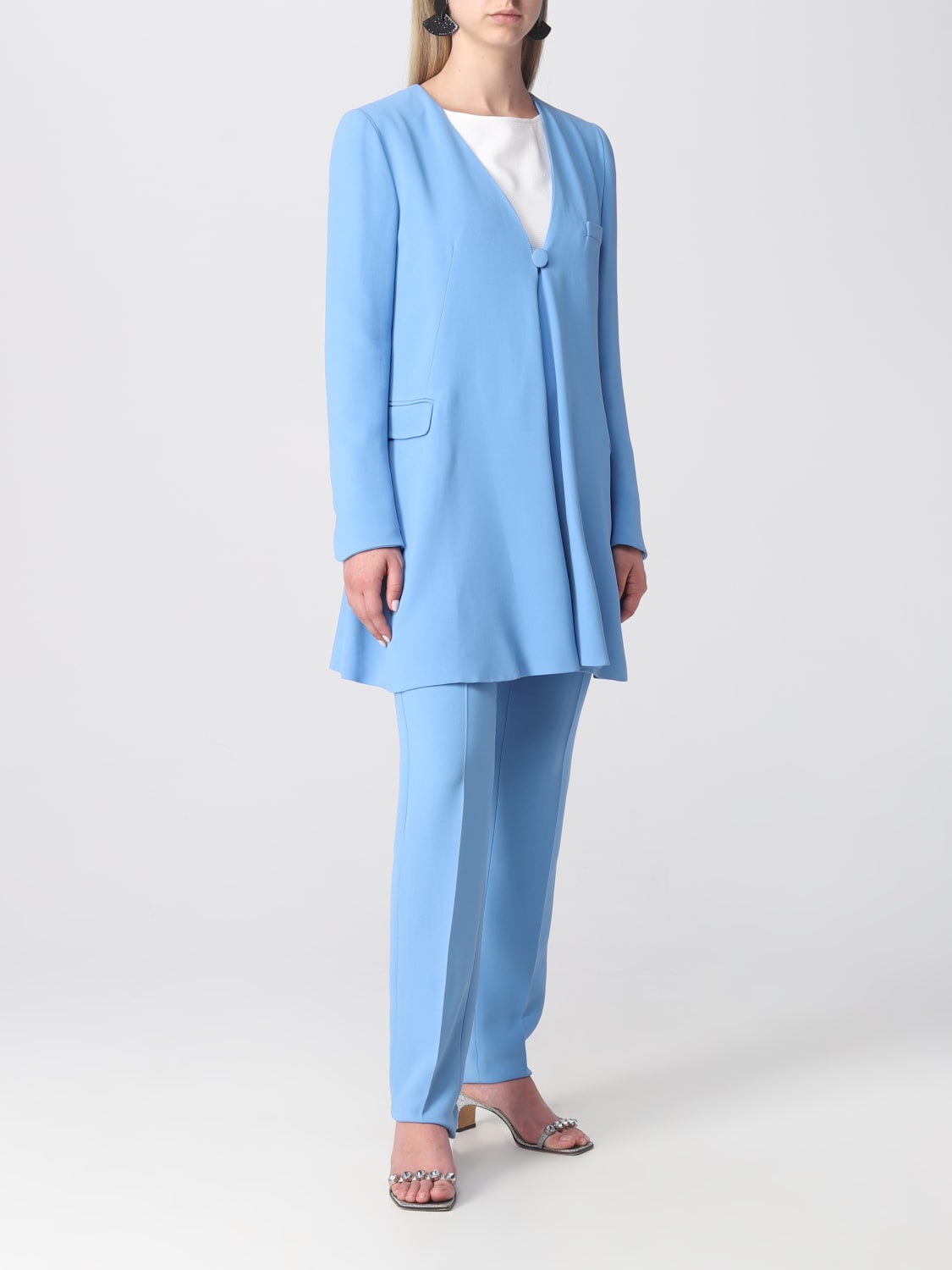 EMPORIO ARMANI BLAZER: Giacca Emporio Armani in misto viscosa, Azzurro - Img 2