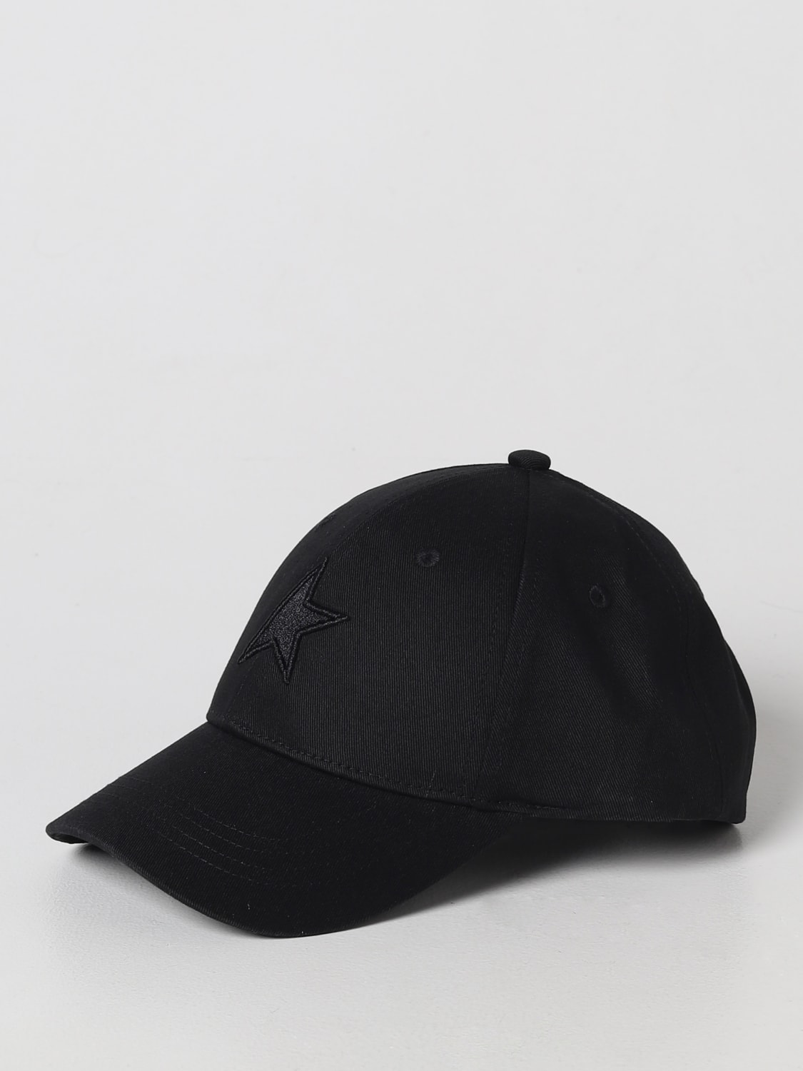 GOLDEN GOOSE GIRLS' HATS: Golden Goose hat in cotton, Black - Img 1