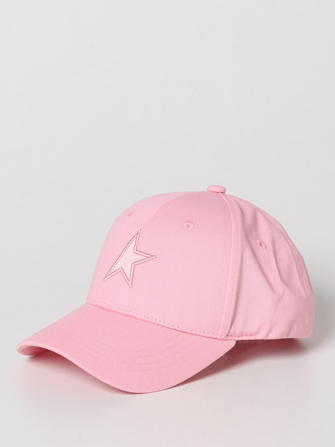 GOLDEN GOOSE GIRLS' HATS: Golden Goose cap in cotton, Pink - Img 1