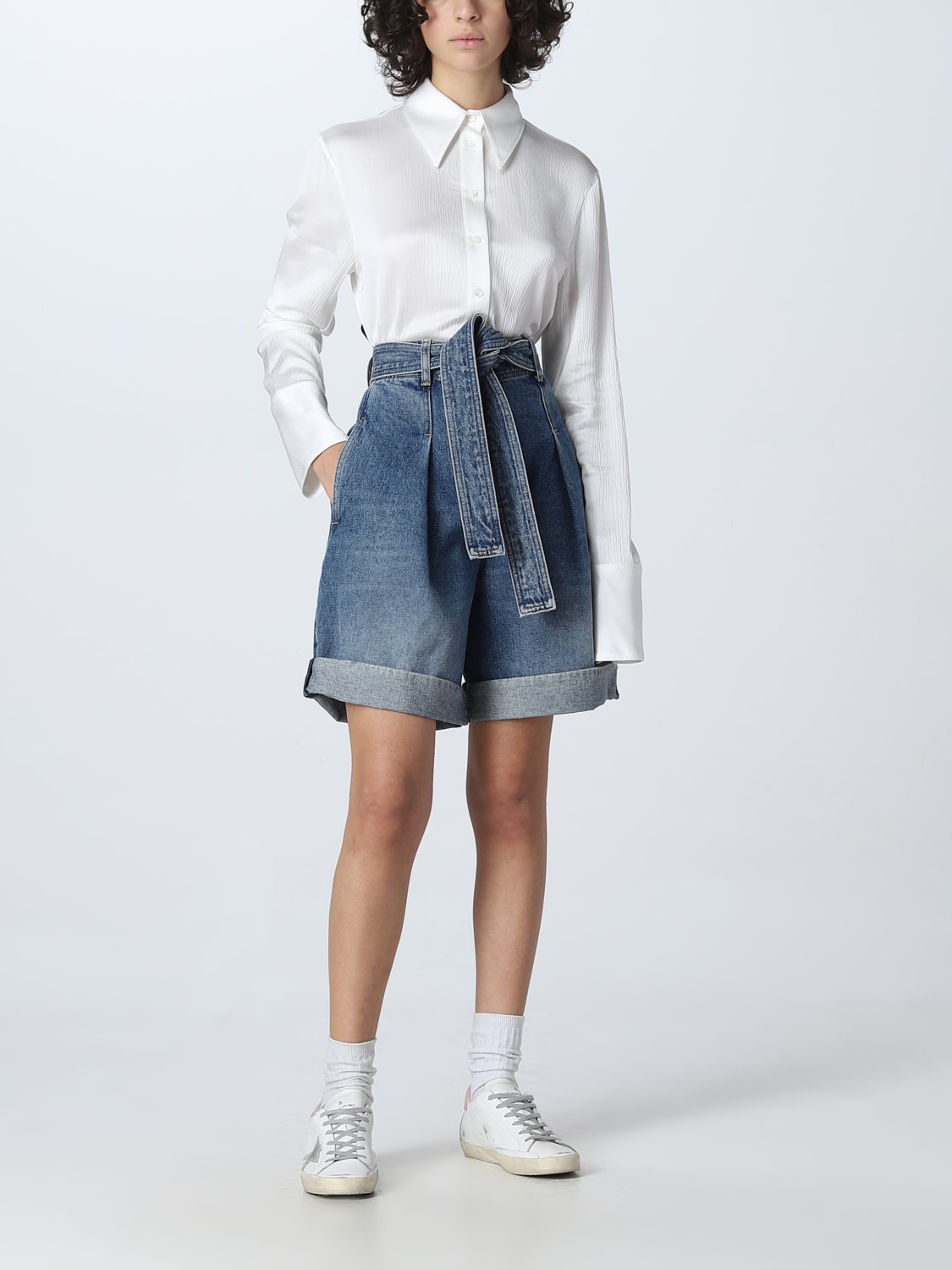 GOLDEN GOOSE SHORT: Golden Goose denim shorts, Denim - Img 2