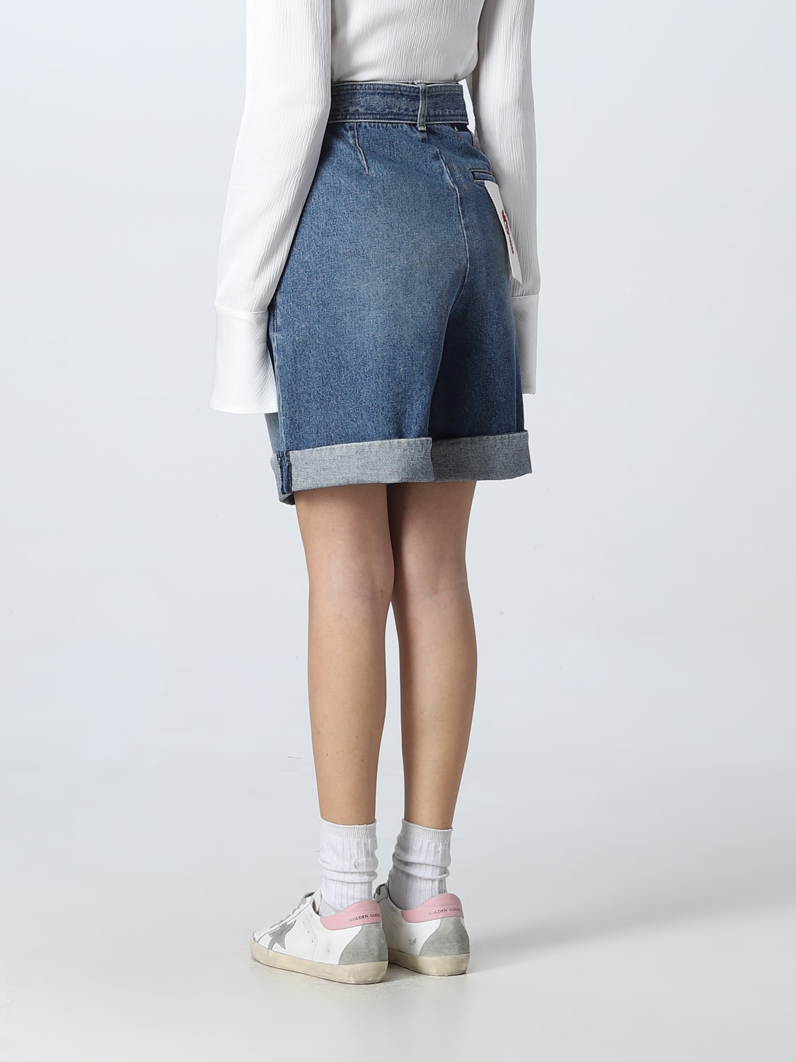 GOLDEN GOOSE SHORT: Golden Goose denim shorts, Denim - Img 3