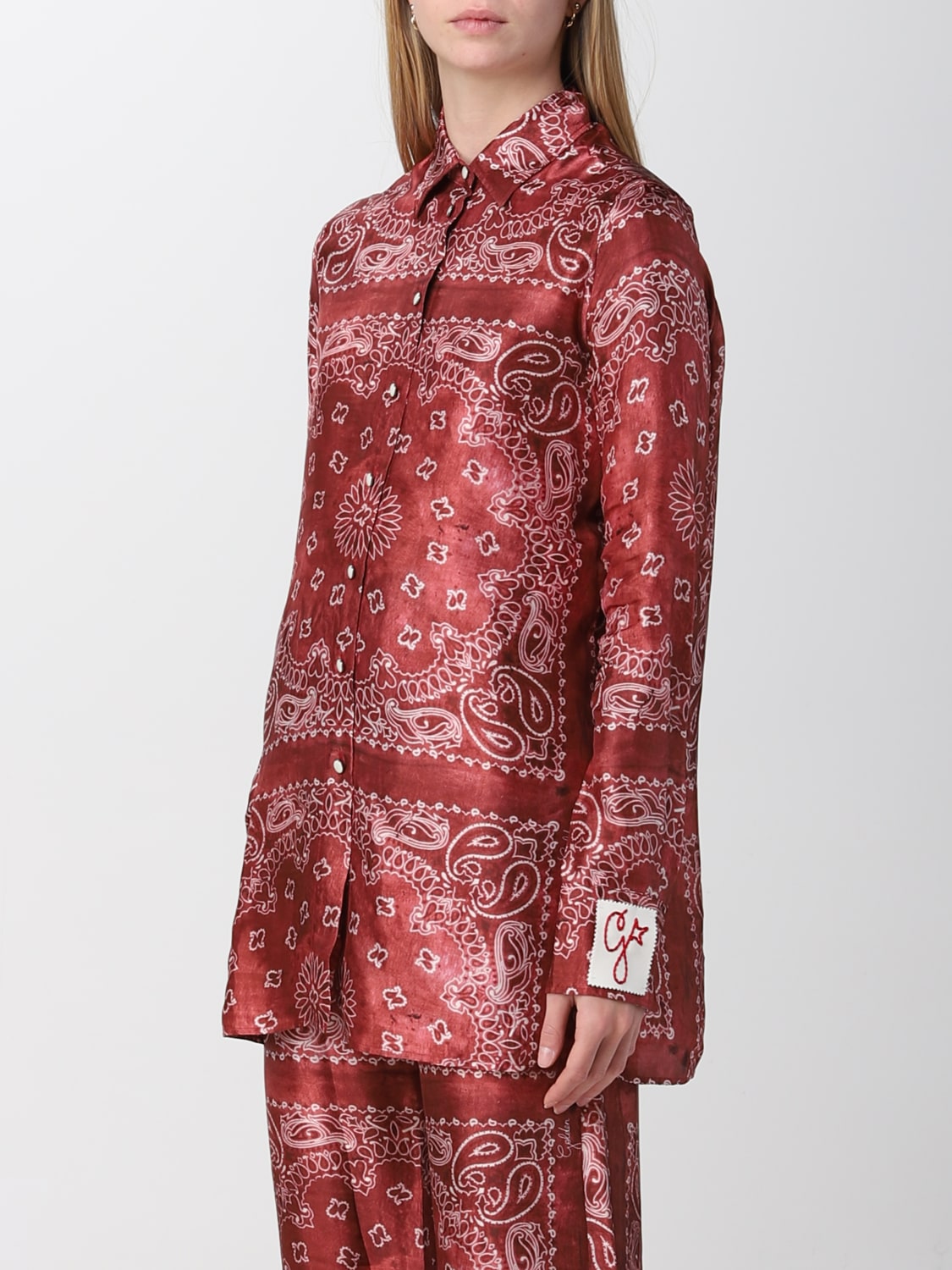 GOLDEN GOOSE SHIRT: Golden Goose shirt in viscose, Red - Img 4