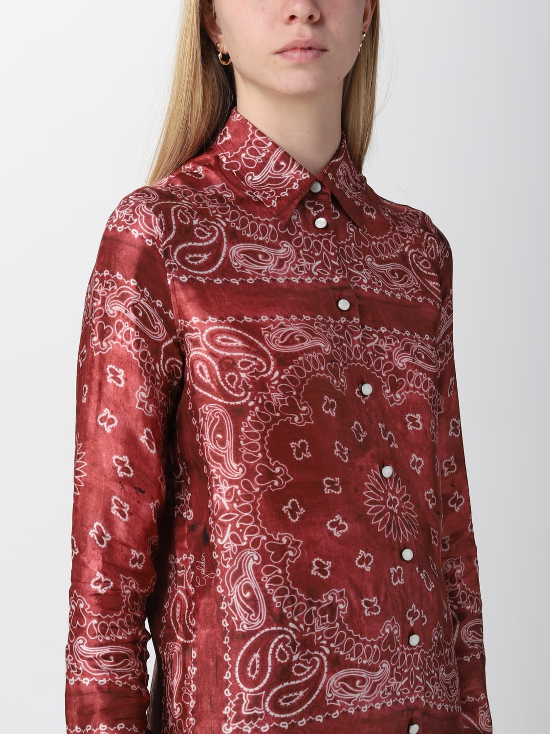 GOLDEN GOOSE SHIRT: Golden Goose shirt in viscose, Red - Img 5