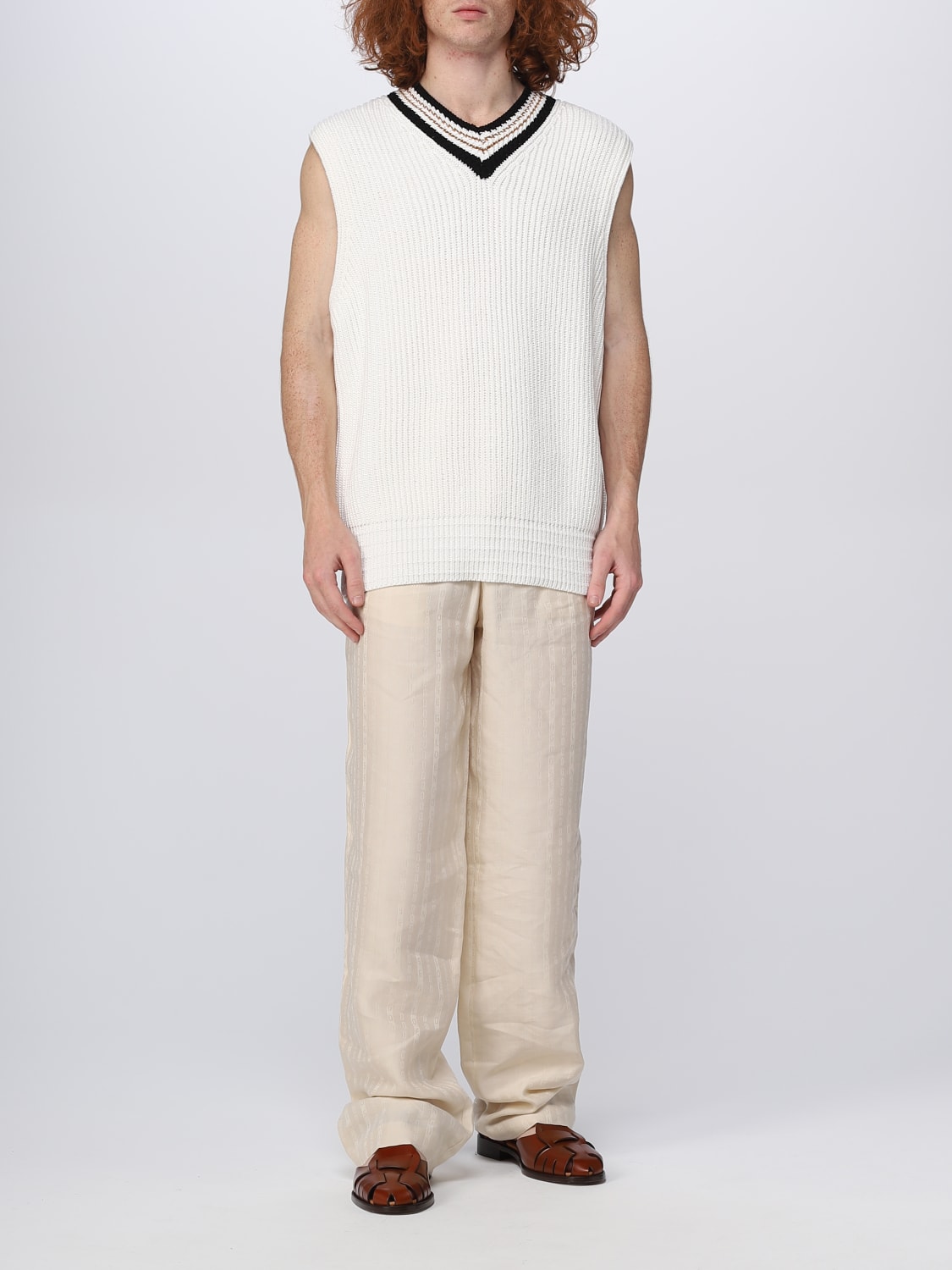 GOLDEN GOOSE SUIT VEST: Sweater men Golden Goose, Yellow Cream - Img 2