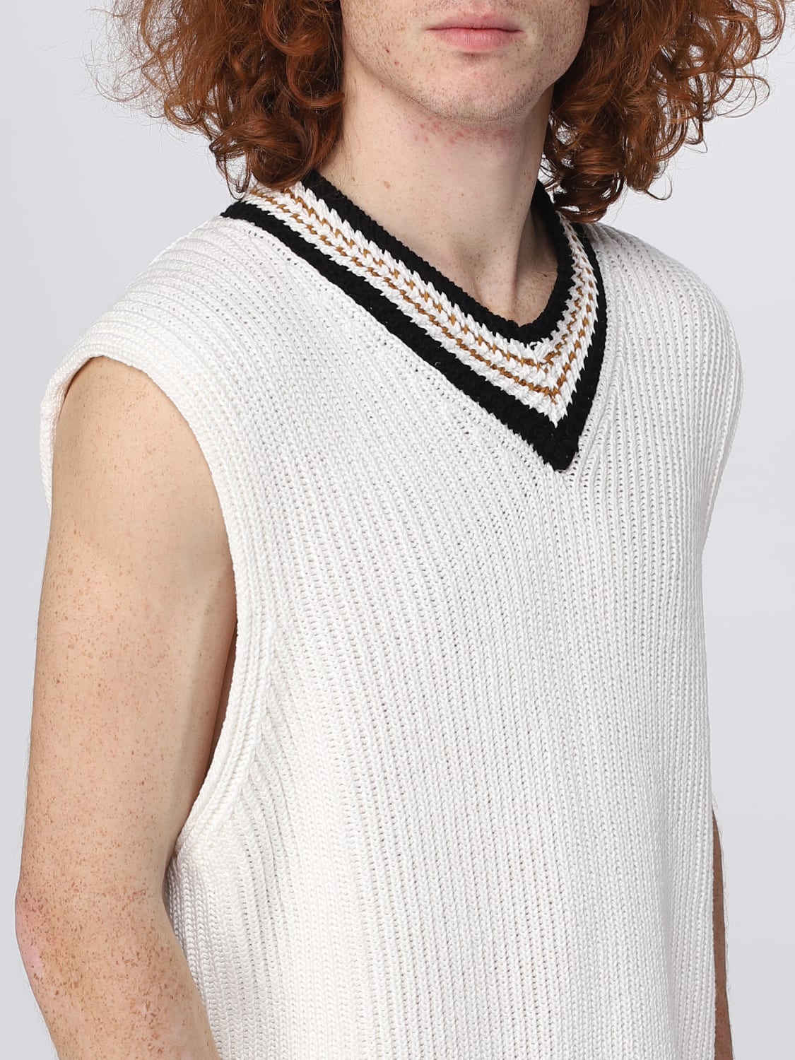 GOLDEN GOOSE SUIT VEST: Sweater men Golden Goose, Yellow Cream - Img 5