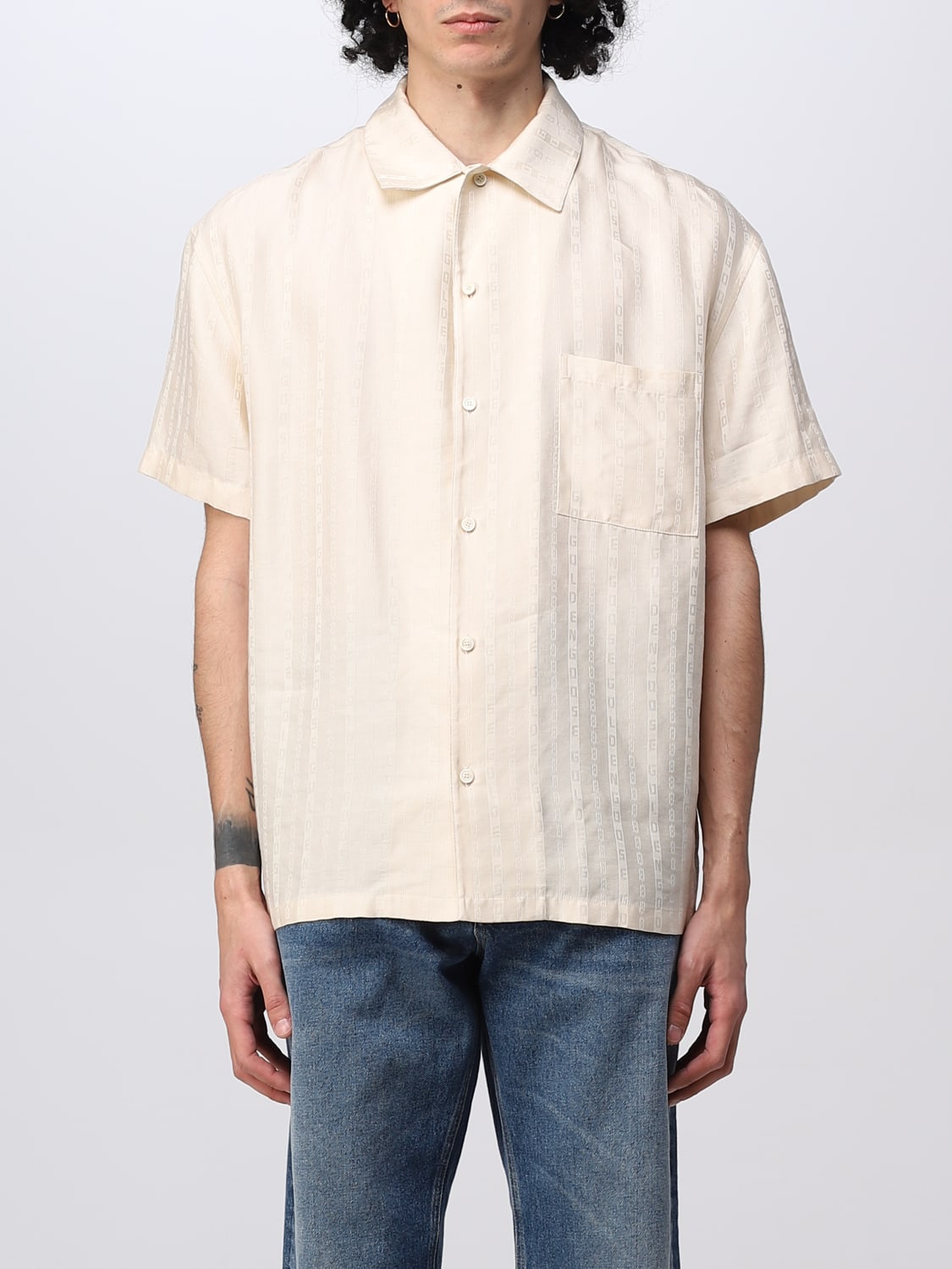 GOLDEN GOOSE SHIRT: Shirt men Golden Goose, Yellow Cream - Img 1