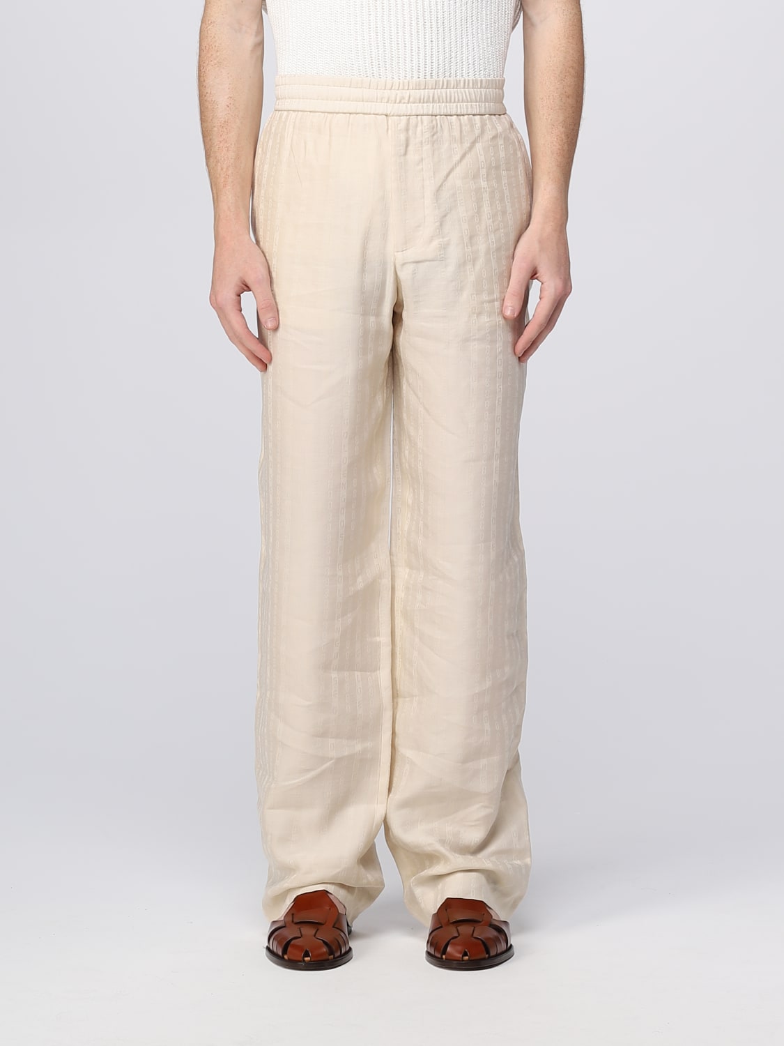 Giglio Pantalone Golden Goose in misto lino e lyocell