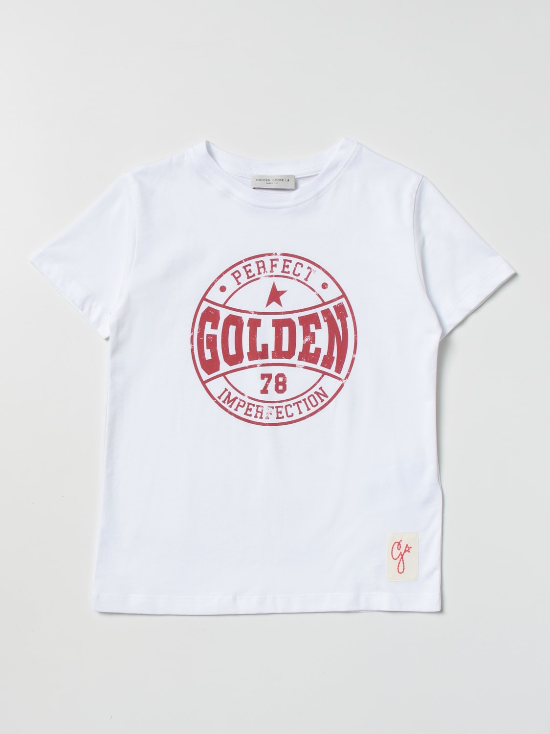 GOLDEN GOOSE T-SHIRT: Golden Goose Perfect 78 Imperfection T-Shirt, White - Img 1