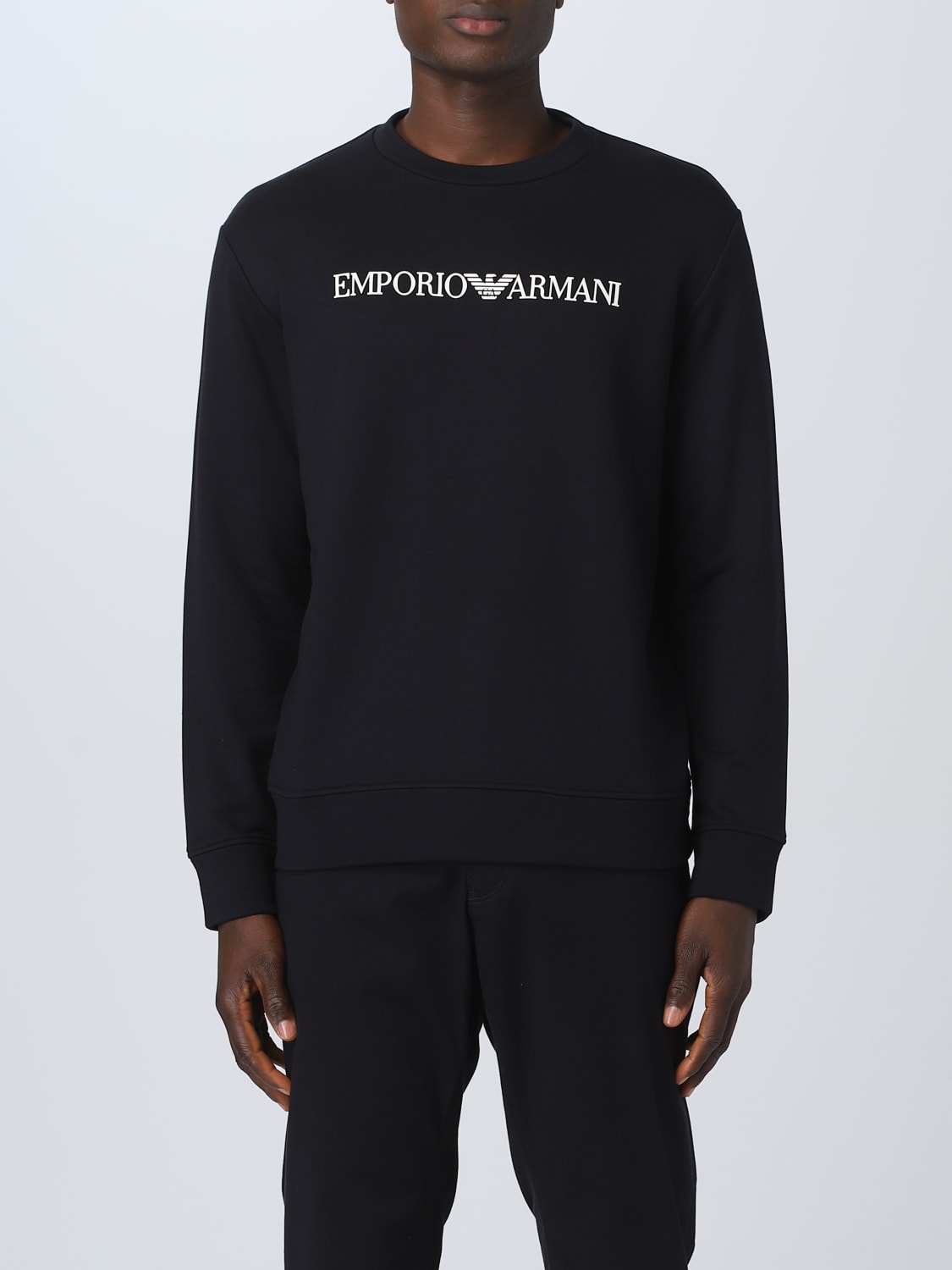 Armani navy sweatshirt discount