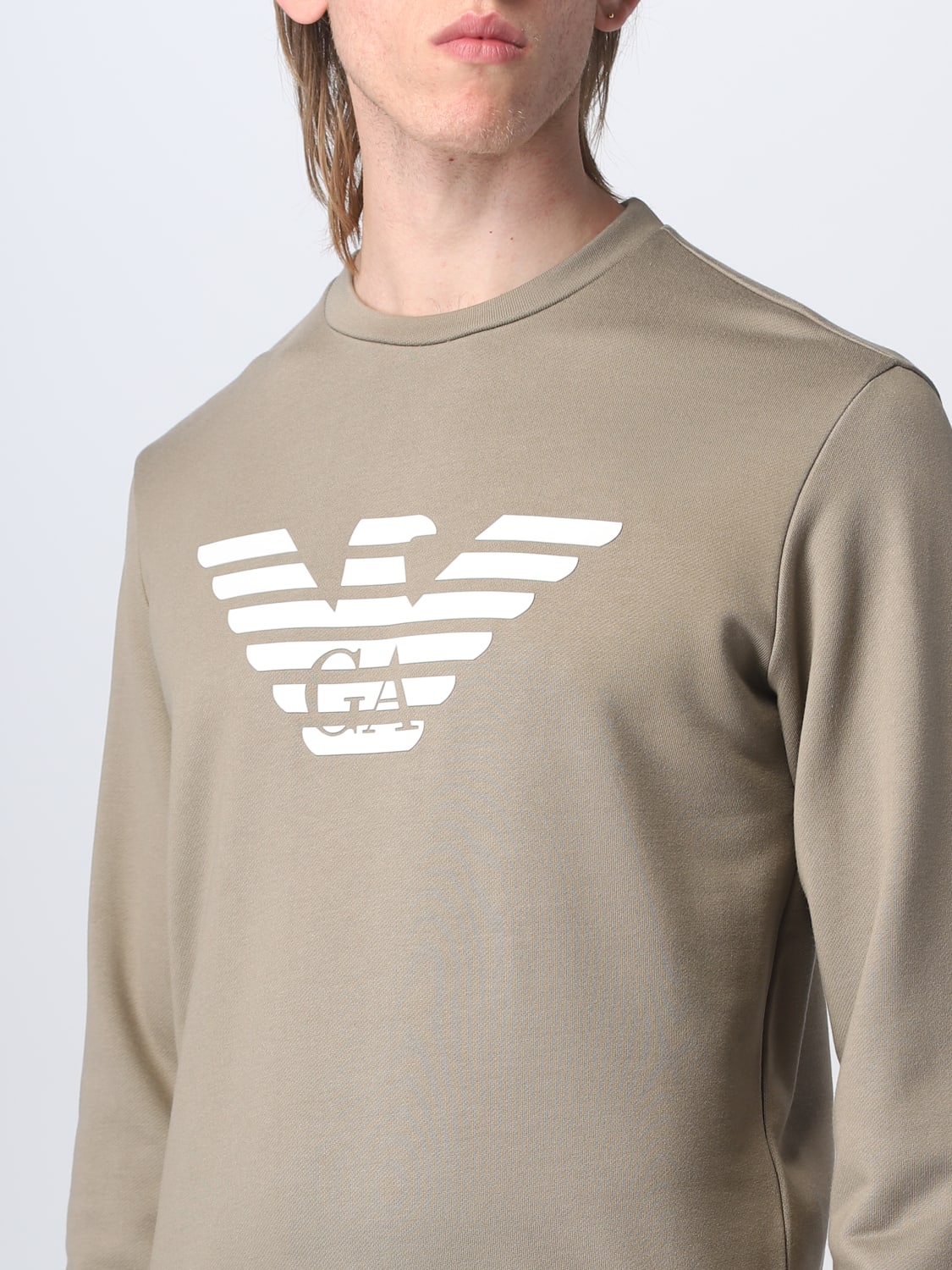 Emporio Armani Outlet sweatshirt in cotton blend Savannah Emporio Armani sweatshirt 8N1MR61JRIZ online at GIGLIO.COM