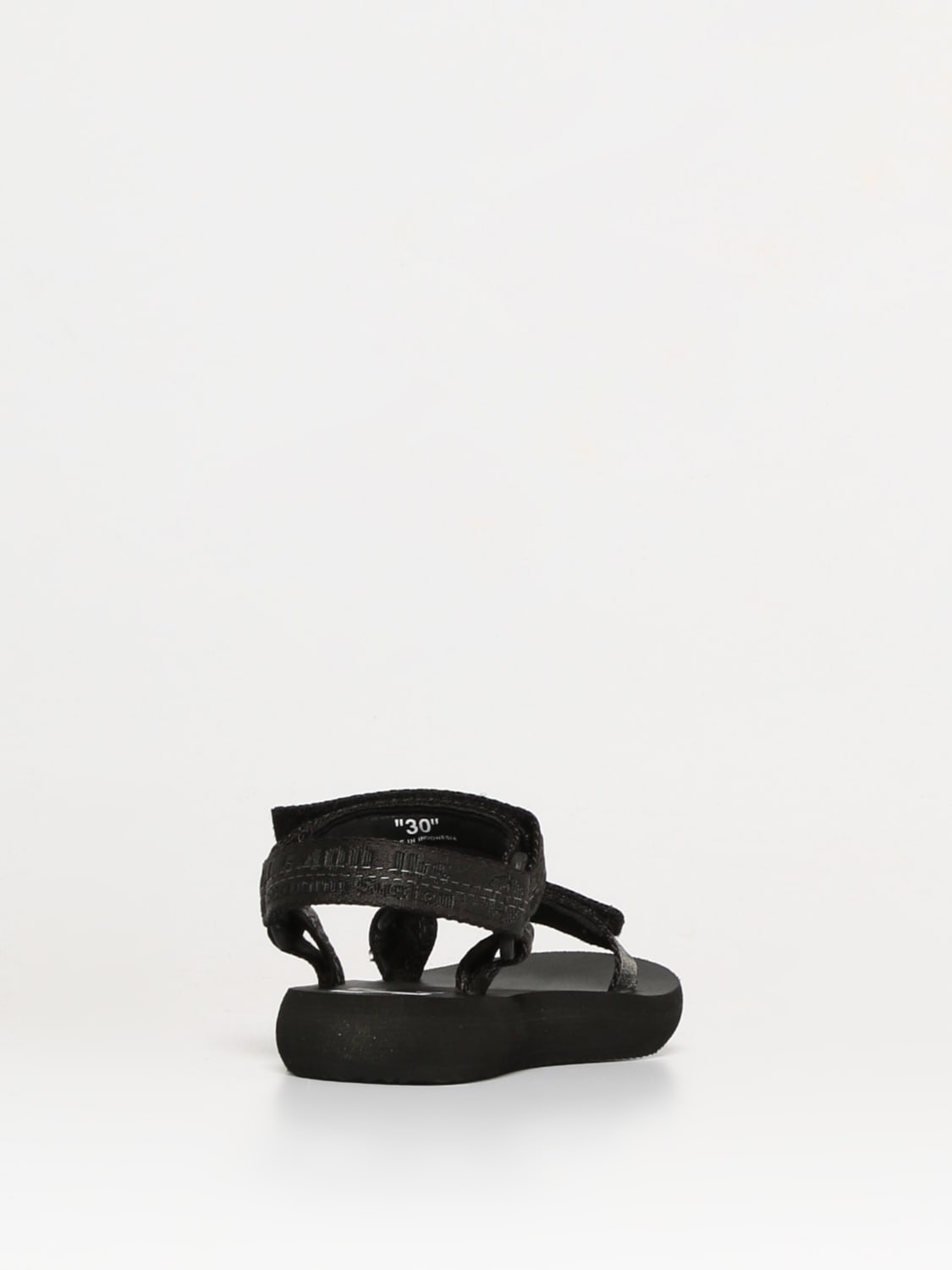 OFF-WHITE KIDS SCARPE: Sandalo Off-White in nylon, Nero - Img 3