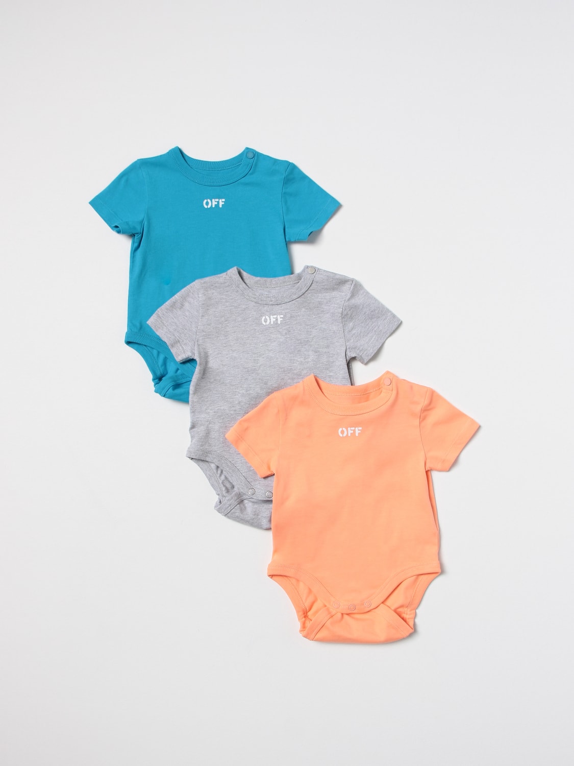 OFF-WHITE KIDS 바디수트: 바디수트 남아 Off-white, 멀티컬러 - Img 1