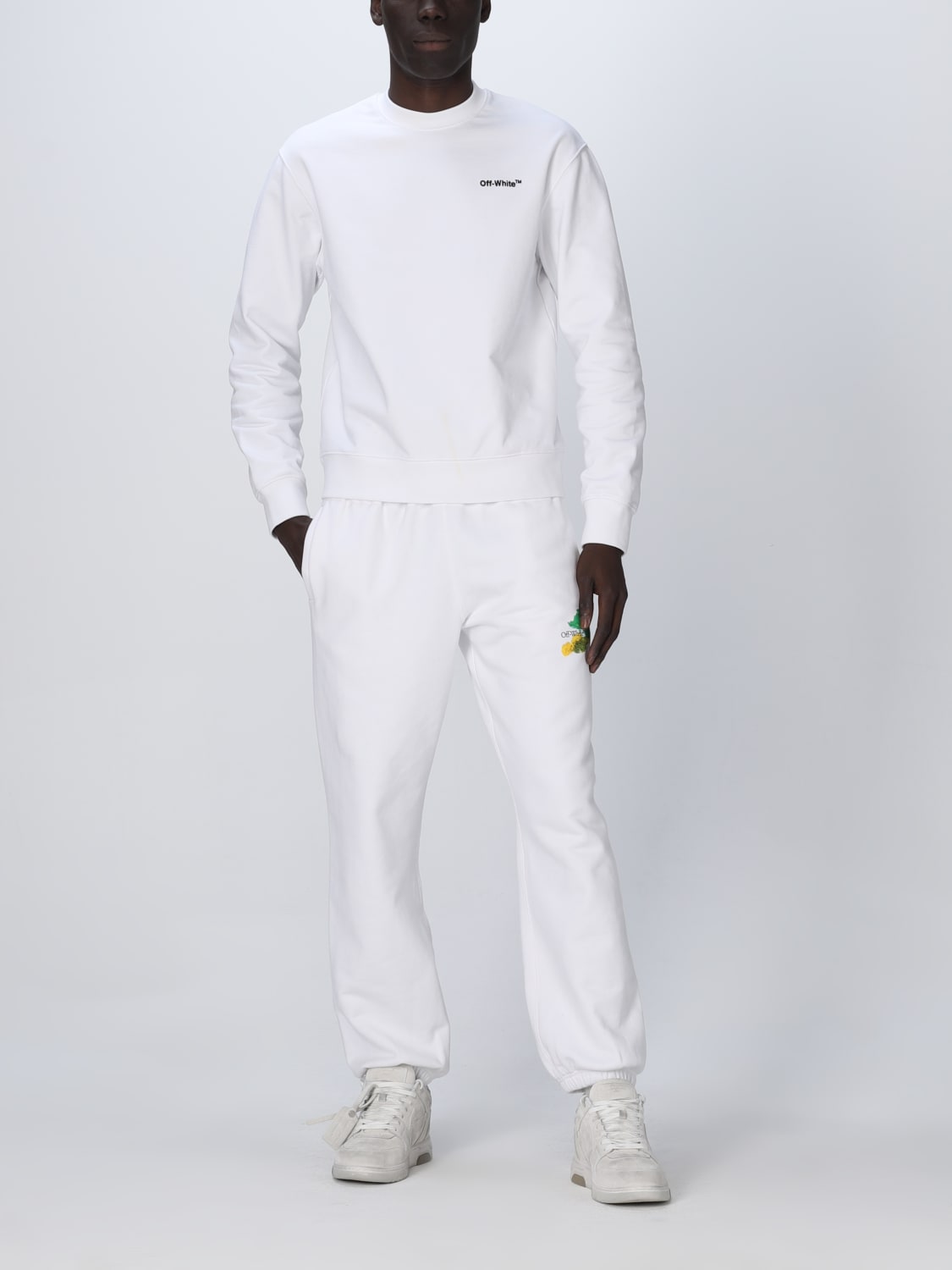 OFF-WHITE スウェットシャツ: スウェットシャツ メンズ Off-white, ホワイト - Img 2