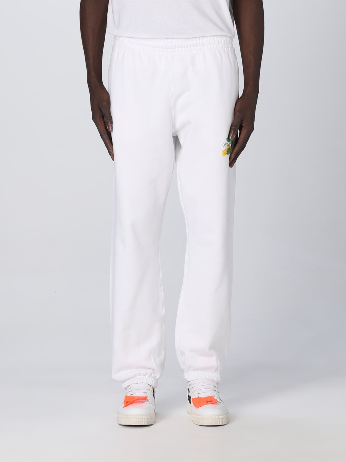 OFF WHITE Pantalon homme Blanc Pantalon Off White OMCH029S23FLE002 en ligne sur GIGLIO.COM