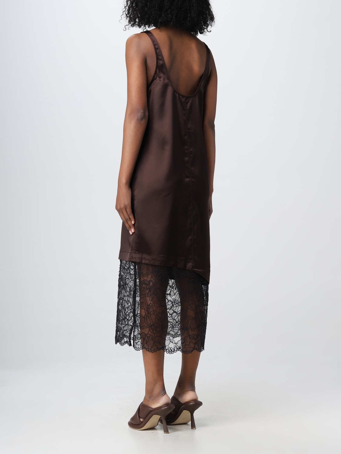 GANNI DRESS: Dress woman Ganni, Dark - Img 2