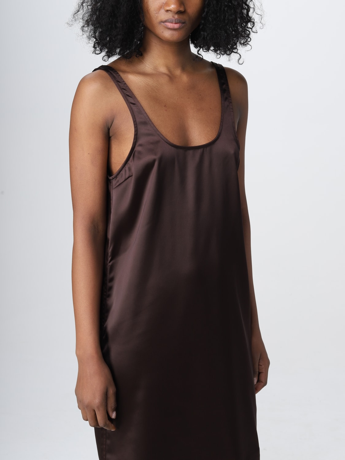 GANNI DRESS: Dress woman Ganni, Dark - Img 3