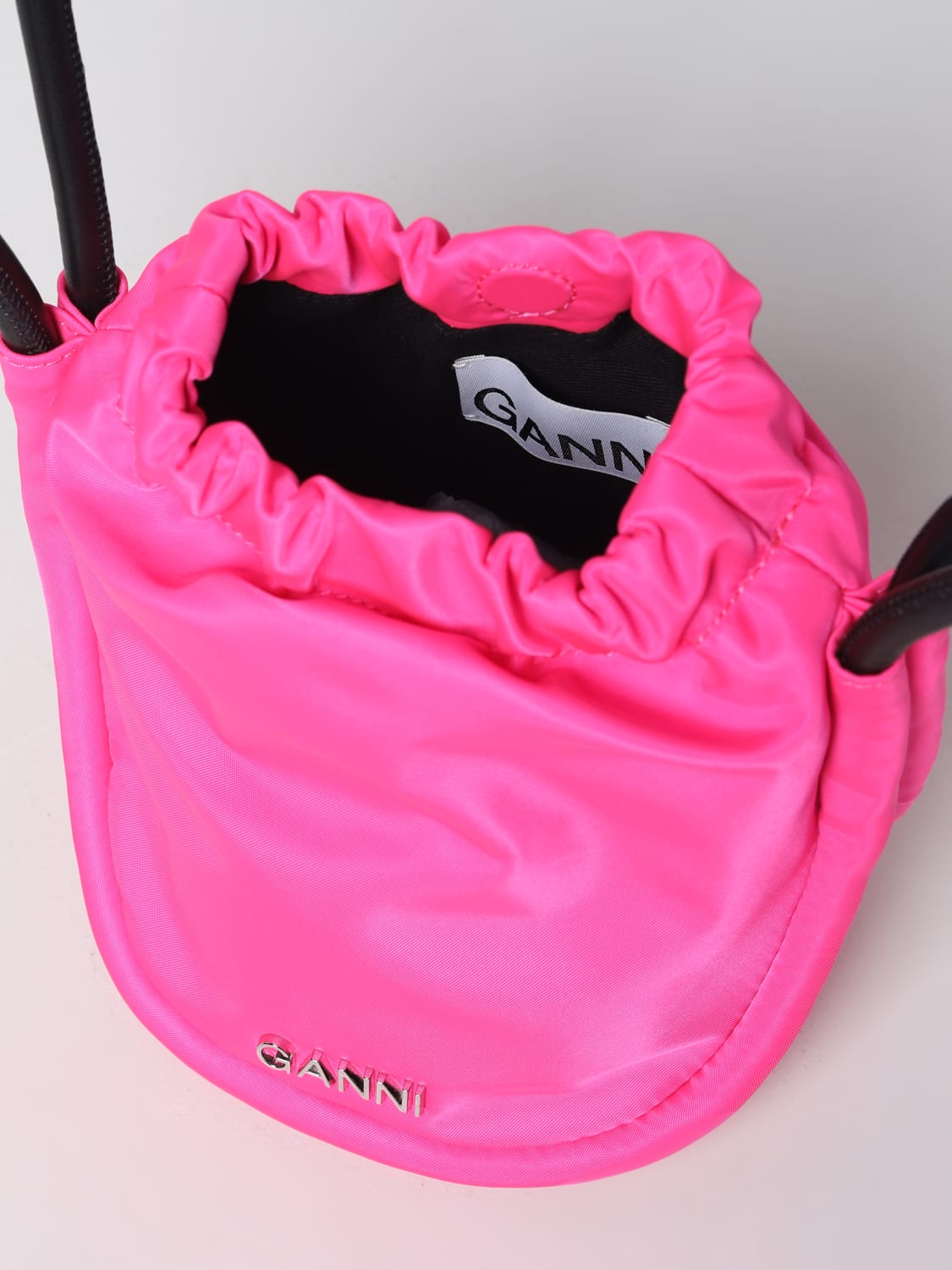 Ganni Outlet: bag in recycled nylon - Pink | Ganni mini bag