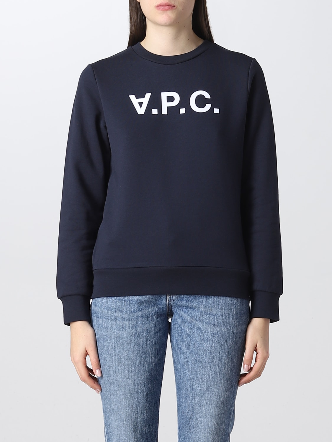 A.P.C. スウェットシャツ: スウェットシャツ レディース A.P.C., ブルー - Img 1