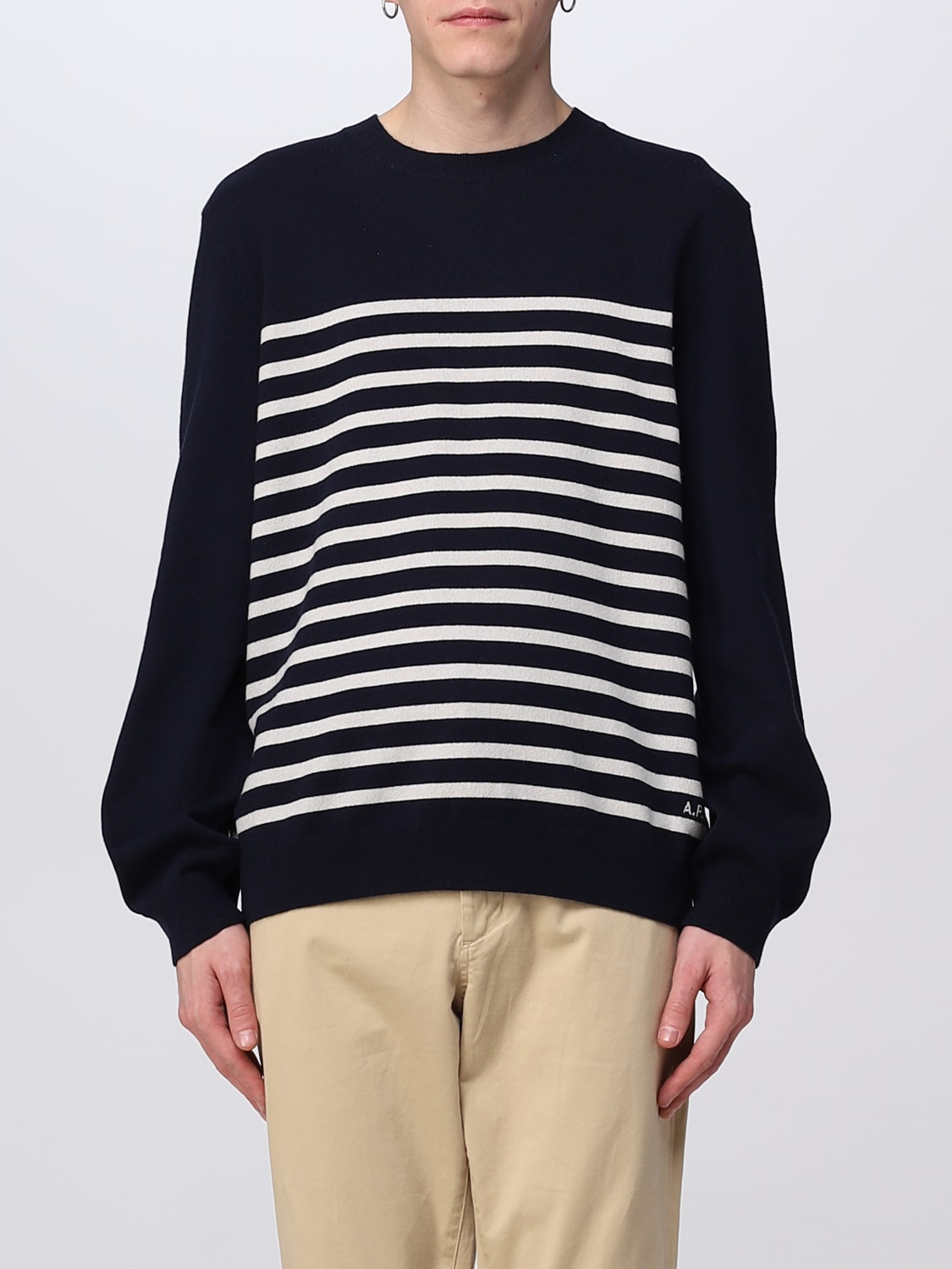 A.P.C. SWEATER: Sweater men A.P.C., Blue - Img 1