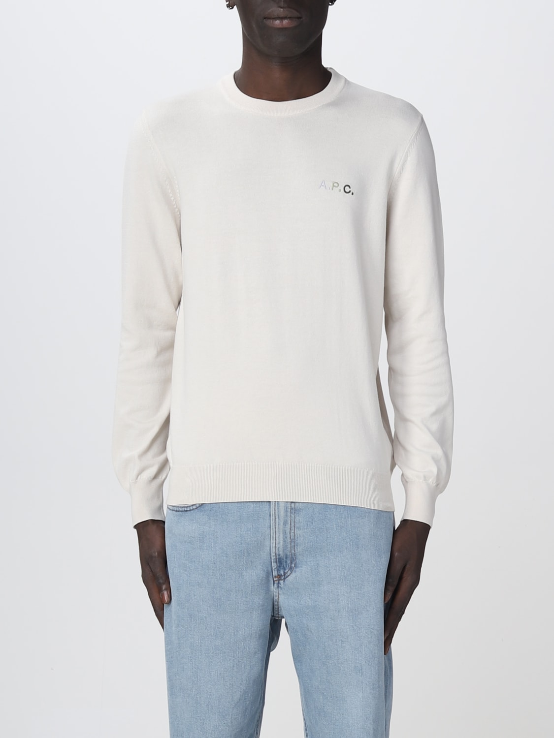 A.P.C. SWEATER: Sweater men A.P.C., White - Img 1