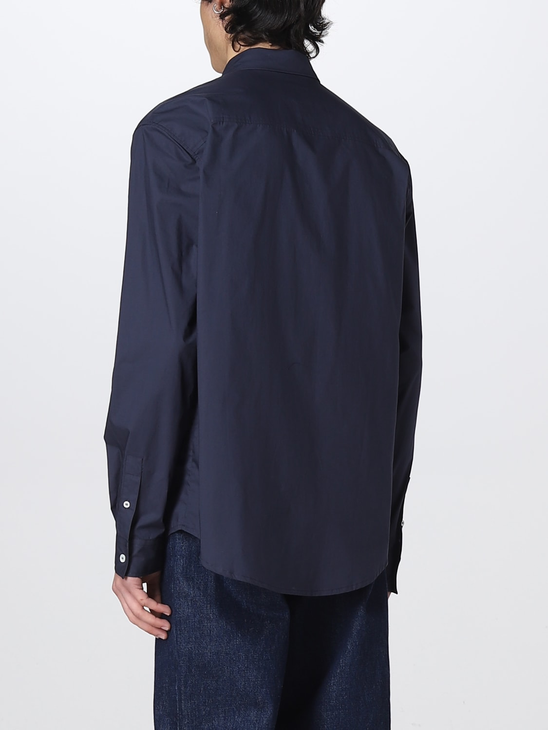 A.P.C. CAMISA: Camisa hombre A.P.C., Azul Oscuro - Img 3