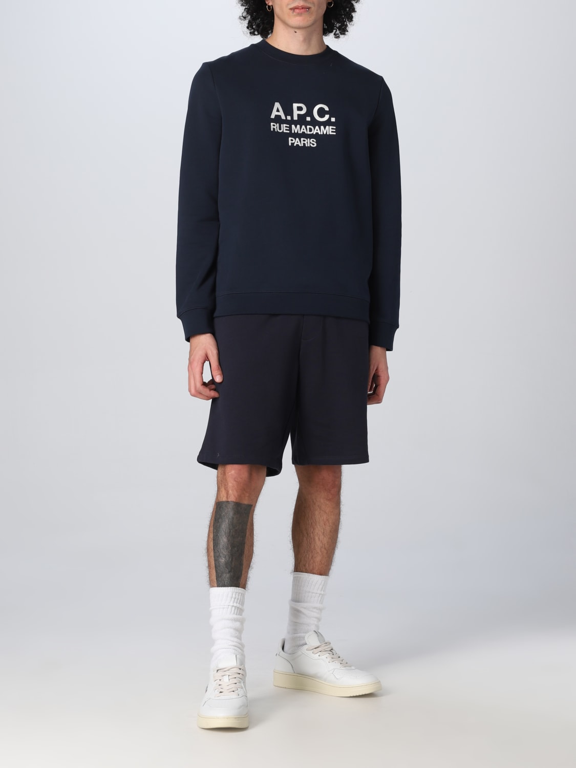 A.P.C. SWEATSHIRT: Sweatshirt men A.P.C., Blue - Img 2