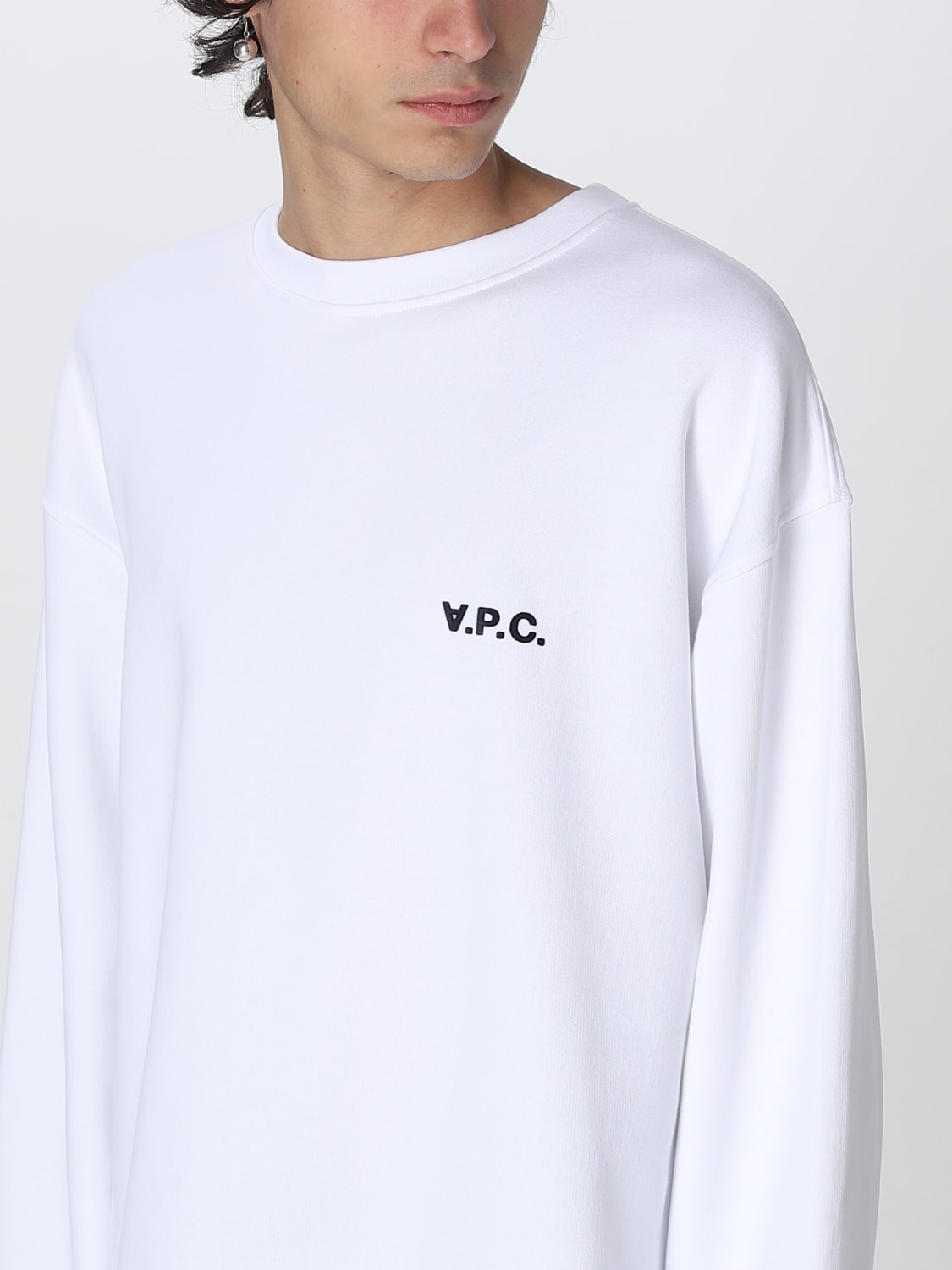 A.P.C. SWEATSHIRT: Sweatshirt men A.P.C., White - Img 4