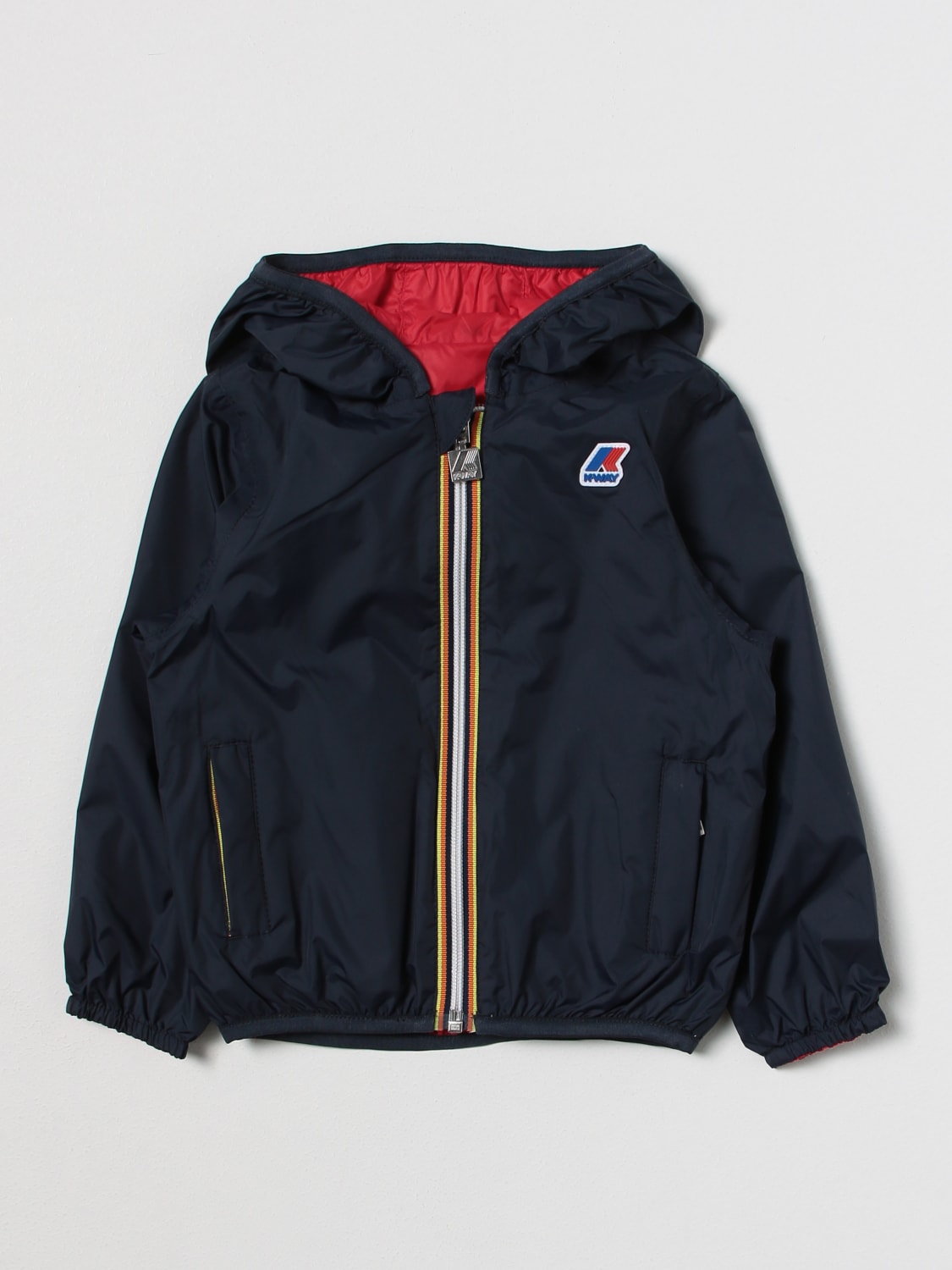 K-WAY JACKET: Jacket kids K-way, Blue - Img 1