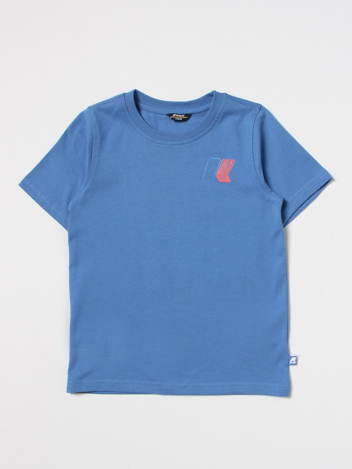 K-WAY T-SHIRT: T-shirt kids K-way, Gnawed Blue - Img 1