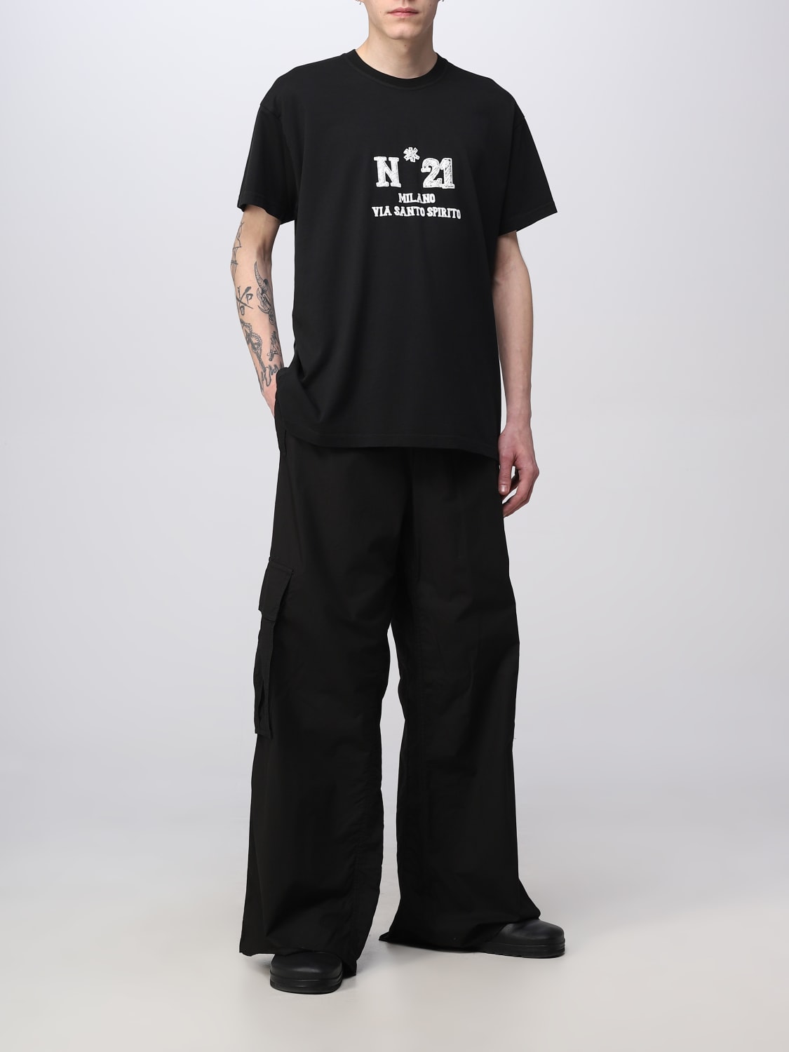 N° 21 PANTS: Pants men N° 21, Black - Img 2