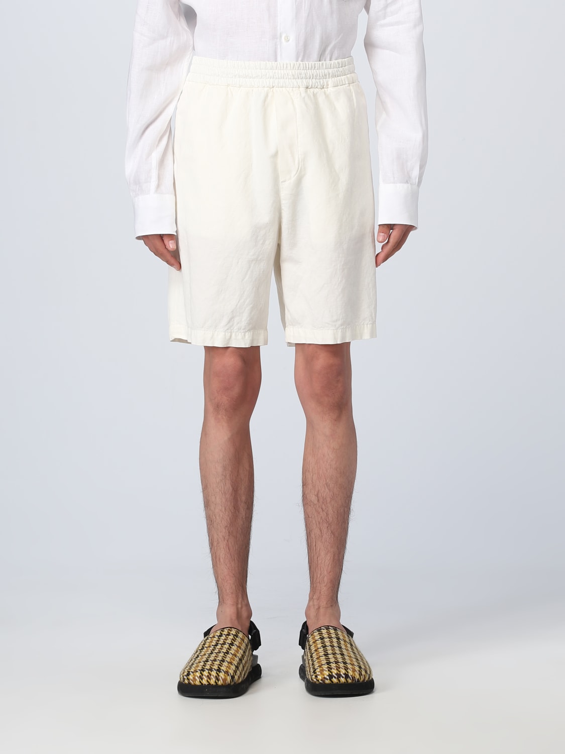 PAOLO PECORA SHORTS: Shorts herren Paolo Pecora, Yellow Cream - Img 1