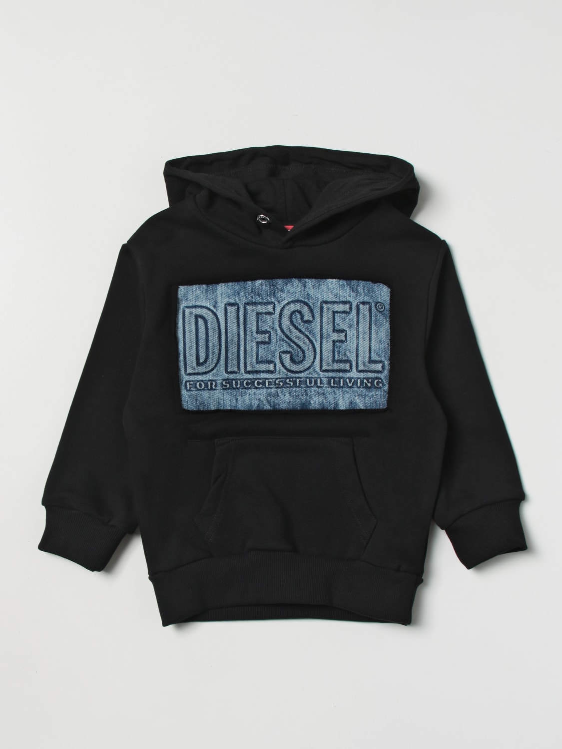 DIESEL SWEATER: Diesel cotton sweatshirt, Black - Img 1