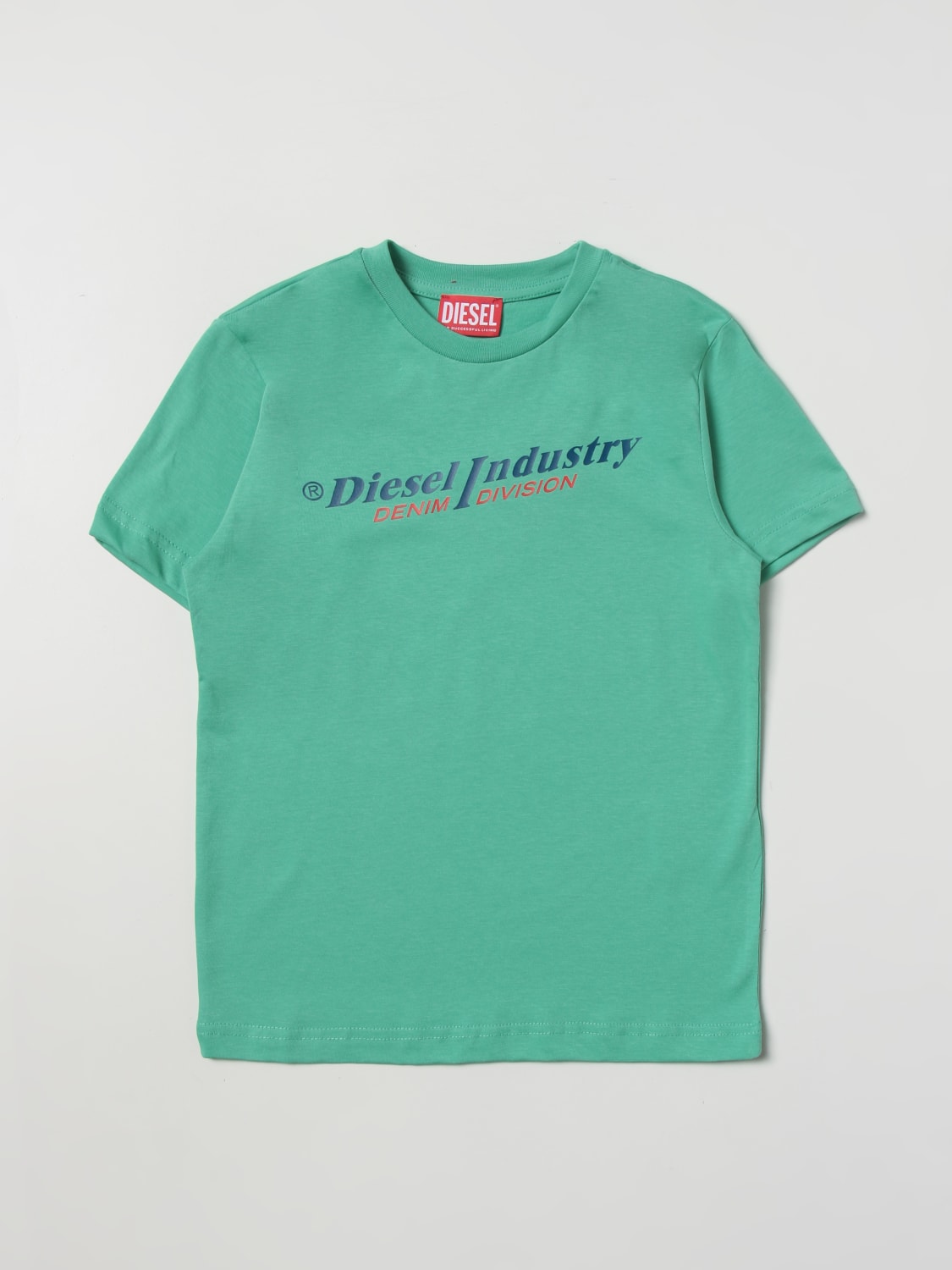 DIESEL Tシャツ: Tシャツ ボーイ Diesel, ミント - Img 1