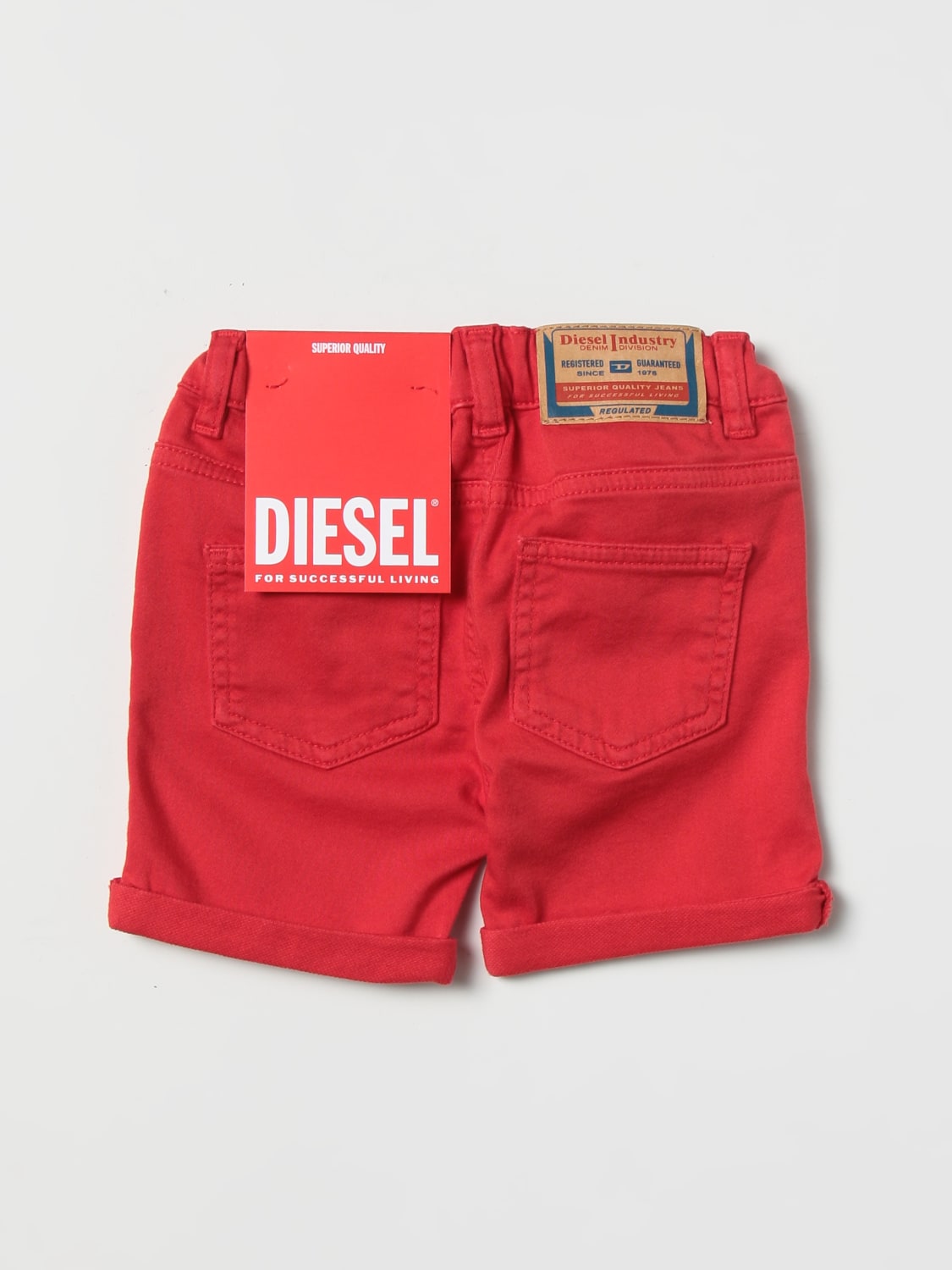 DIESEL 쇼츠: 쇼츠 남아 Diesel, 레드 - Img 2