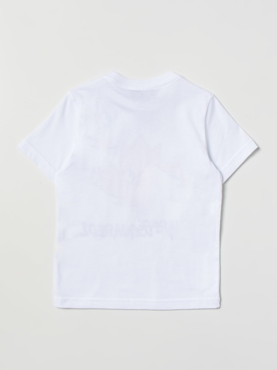 DSQUARED2 T-SHIRT: T-shirt Dsquared2 Junior con stampa foglia d'acero, Bianco - Img 2