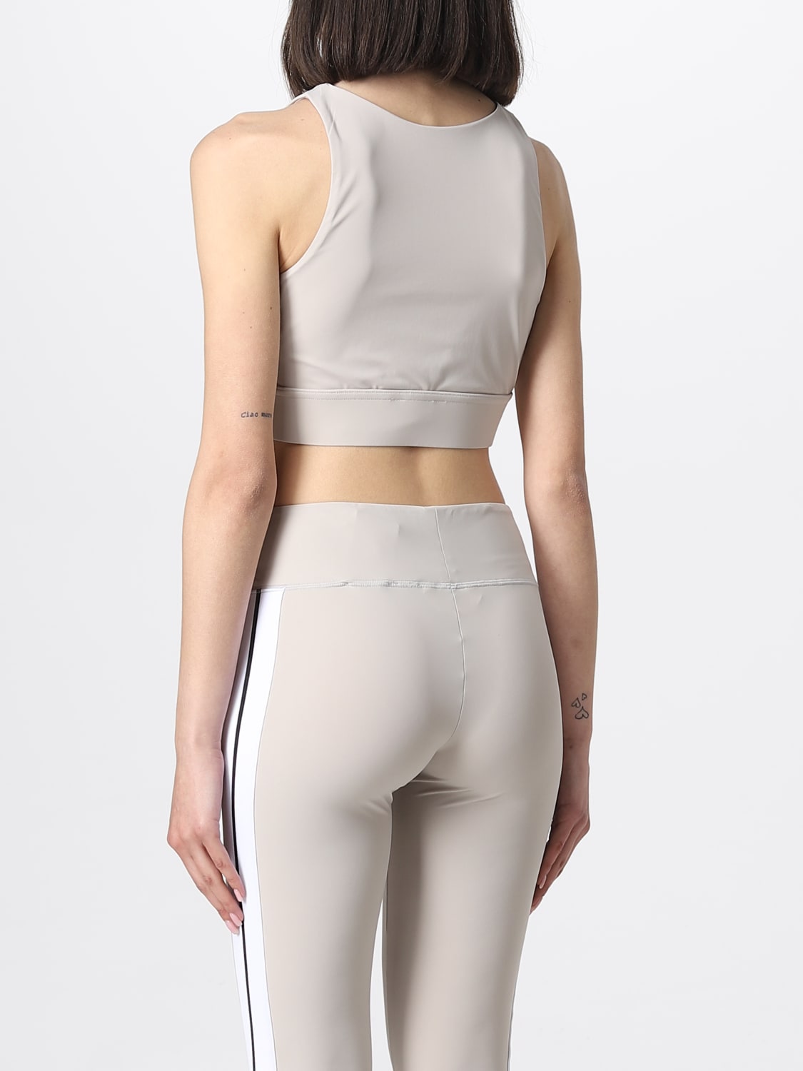 PALM ANGELS TOP: Top femme Palm Angels, Ivoir - Img 3