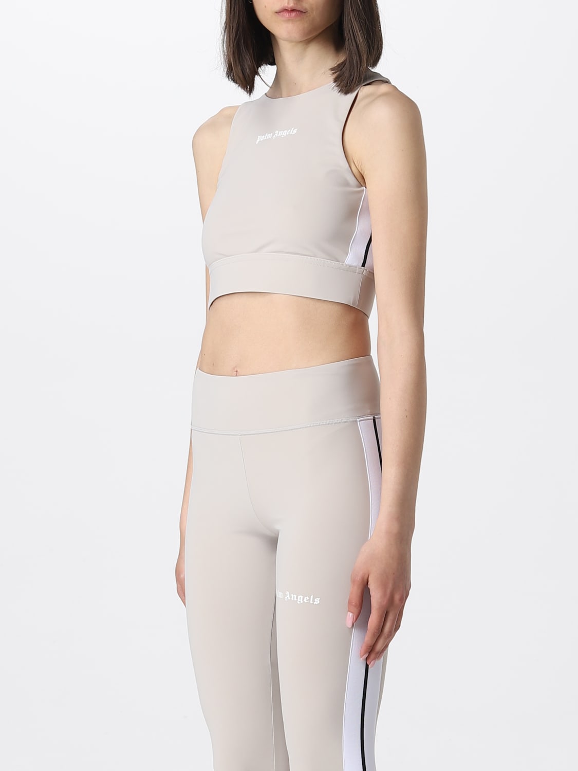 PALM ANGELS TOP: Top femme Palm Angels, Ivoir - Img 4