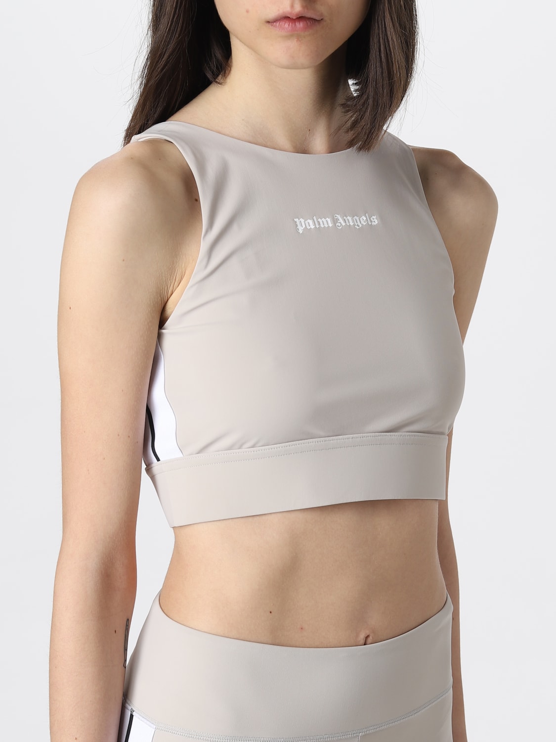 PALM ANGELS TOP: Top femme Palm Angels, Ivoir - Img 5