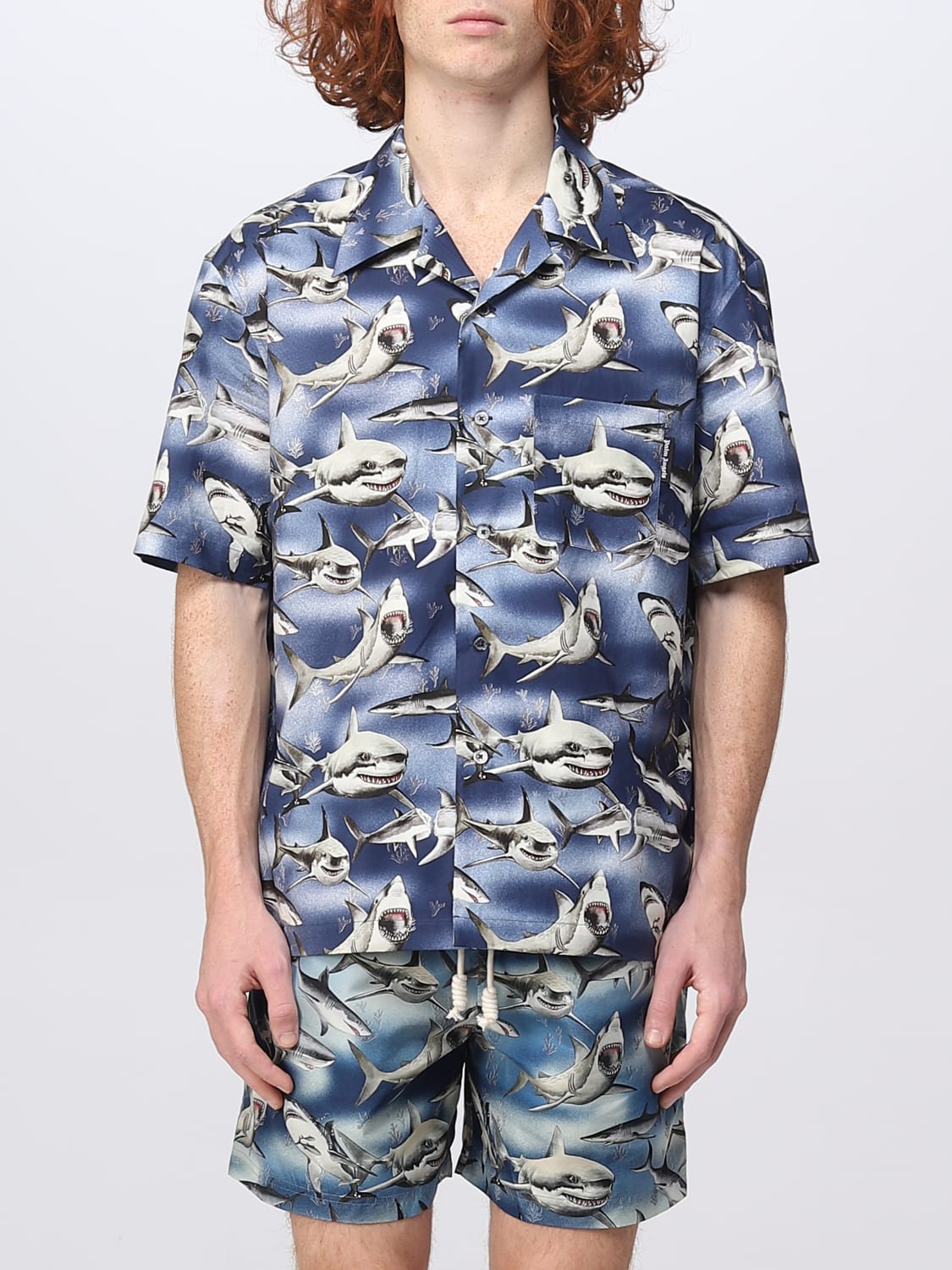 Giglio Camicia Bowling Sharks Palm Angels