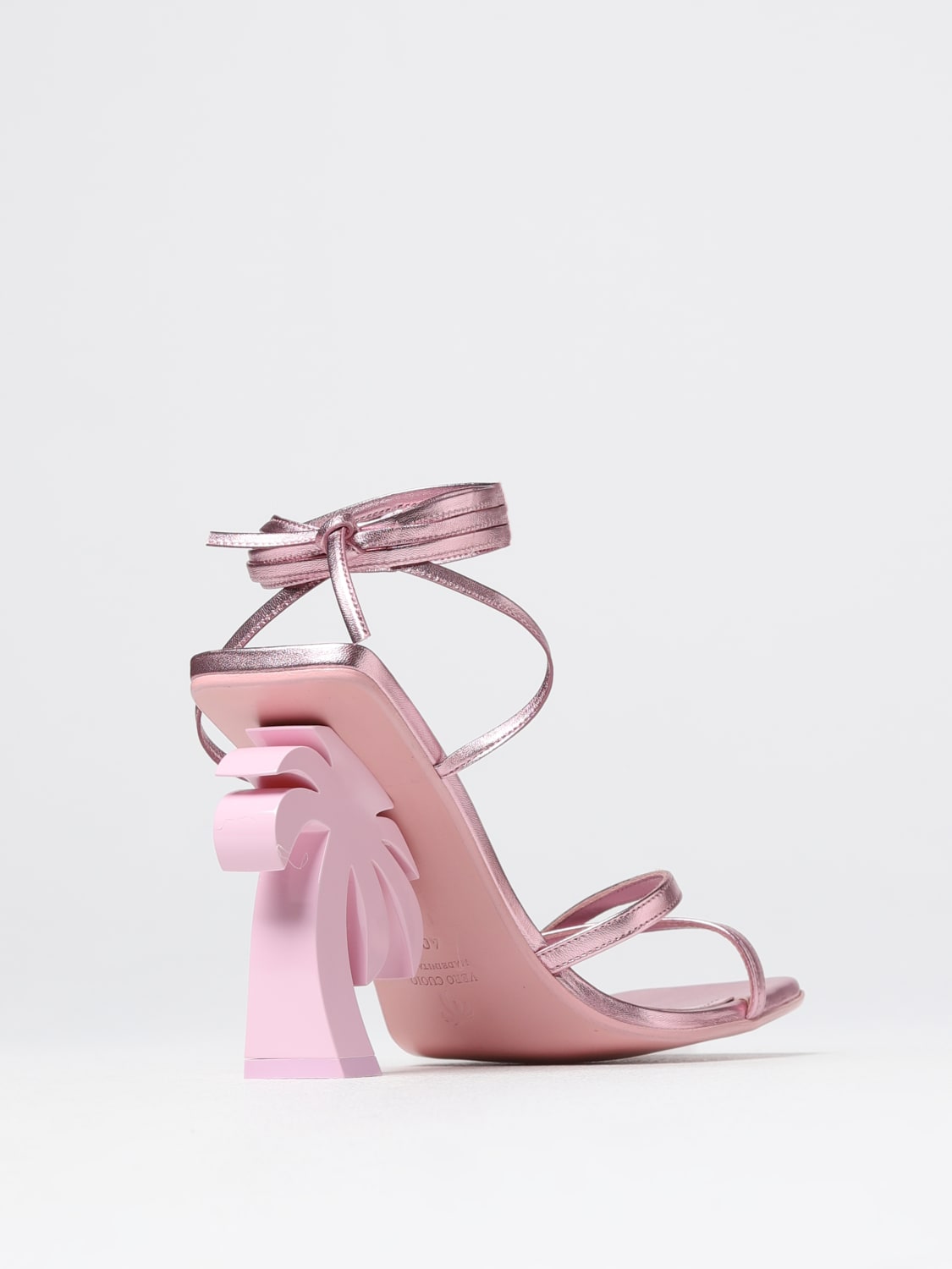 PALM ANGELS: Shoes woman - Pink | Palm Angels heeled sandals 