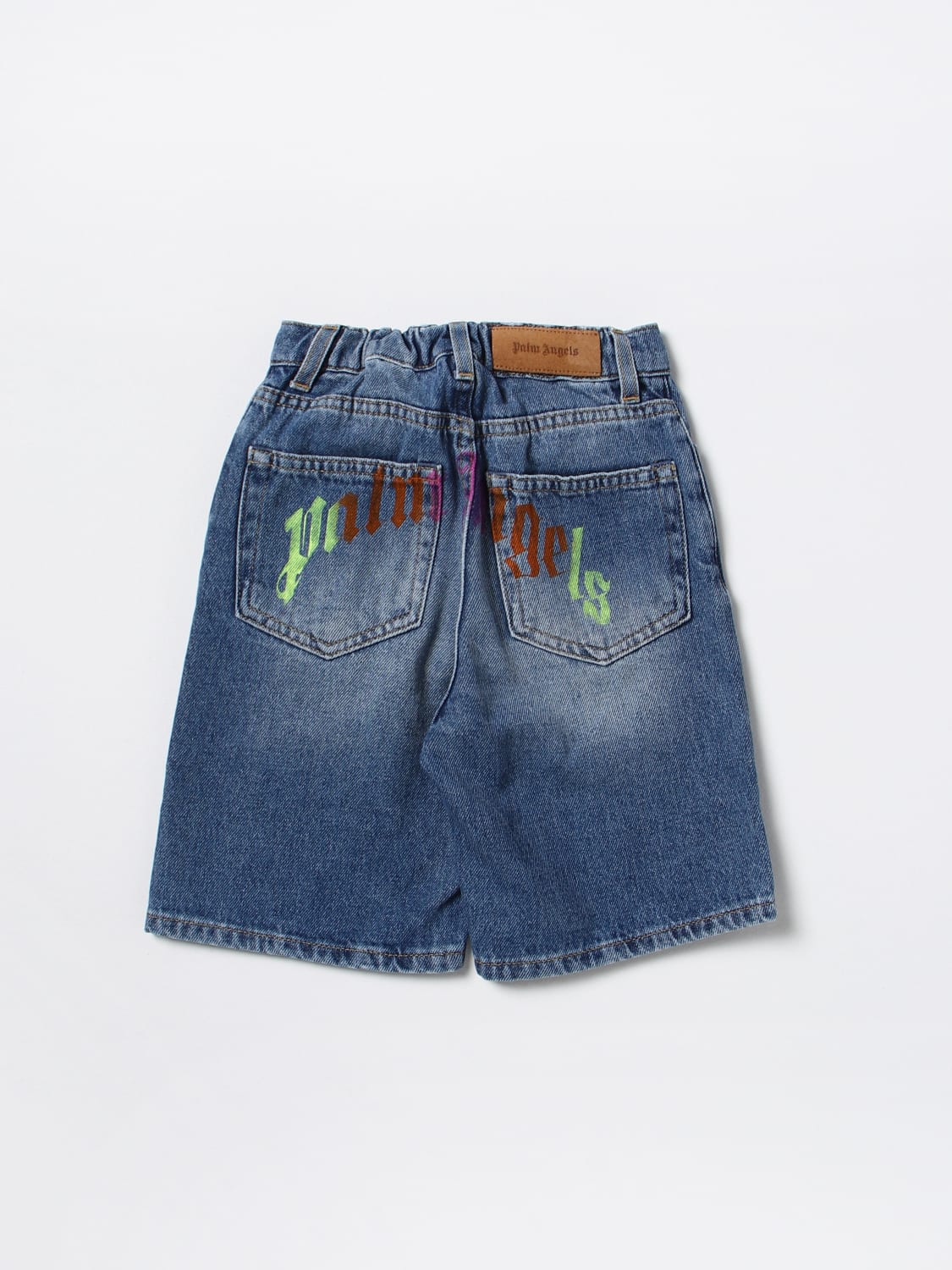 PALM ANGELS SHORTS: Jeans kids Palm Angels, Denim - Img 2