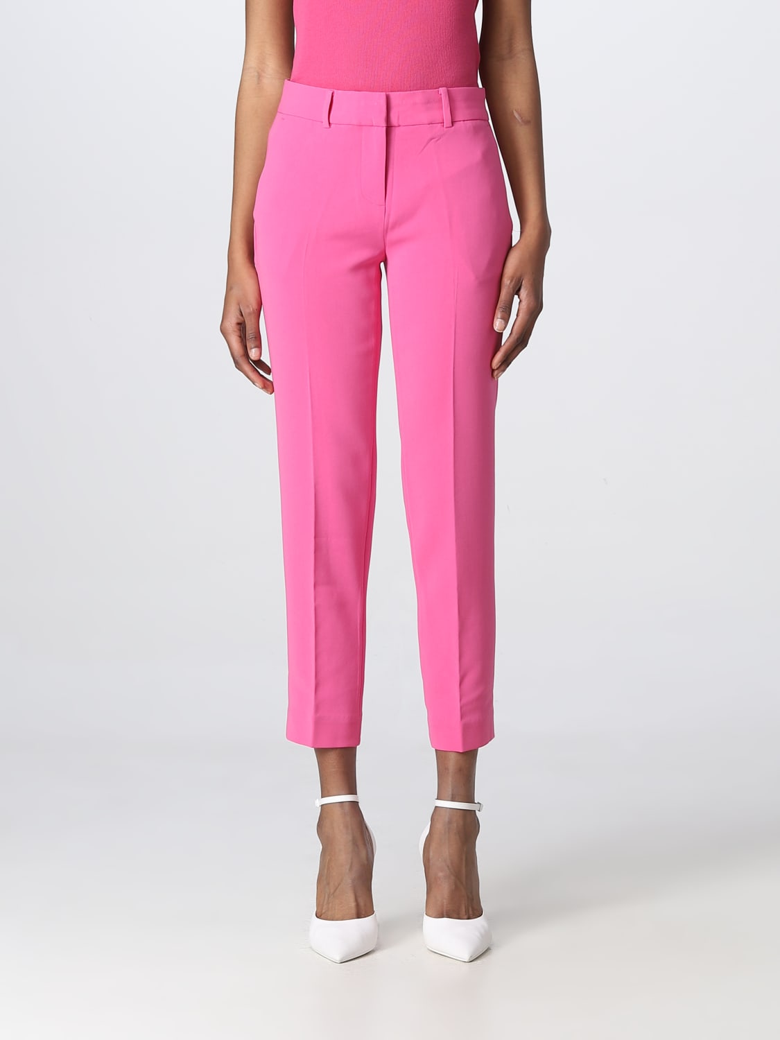 パンツ Michael Kors Woman Pants Cherry MR330CLENX 663 Michael Kors Outlet: Pants woman - Cherry | Michael Kors